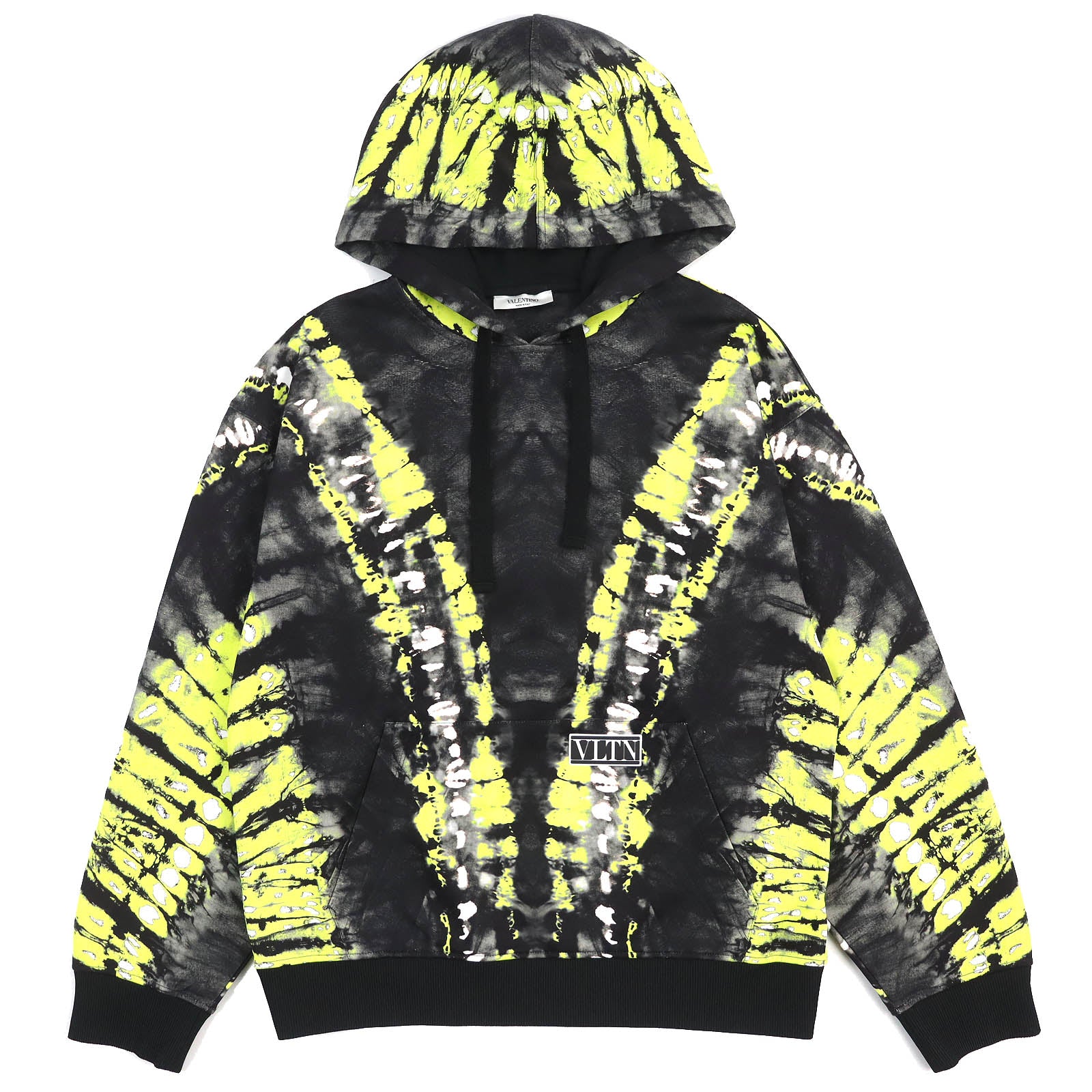 Valentino Nylon Cotton Print Hooded Pullover S