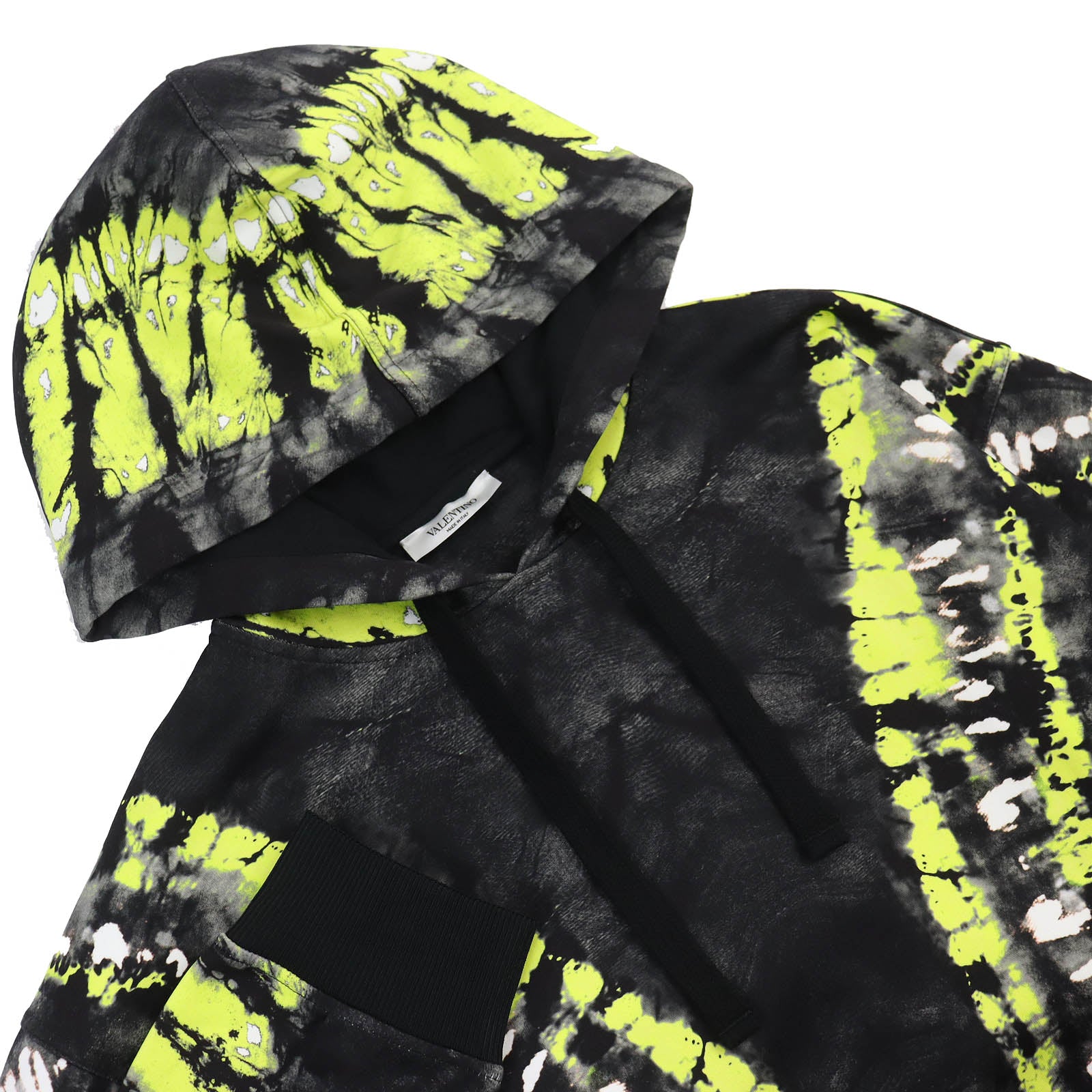 Valentino Nylon Cotton Print Hooded Pullover S