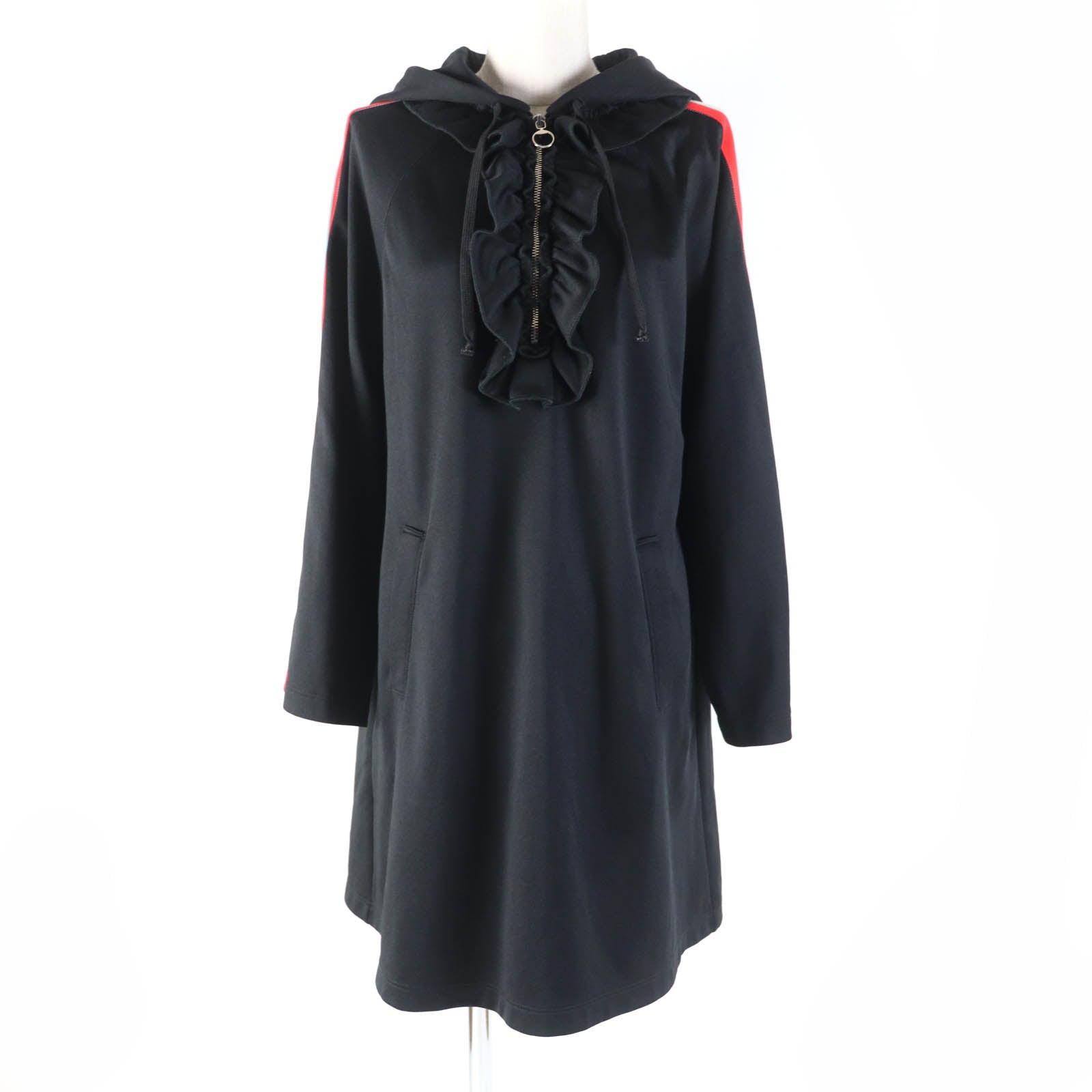 Gucci Armline Logo Half Zip Hooded Dress