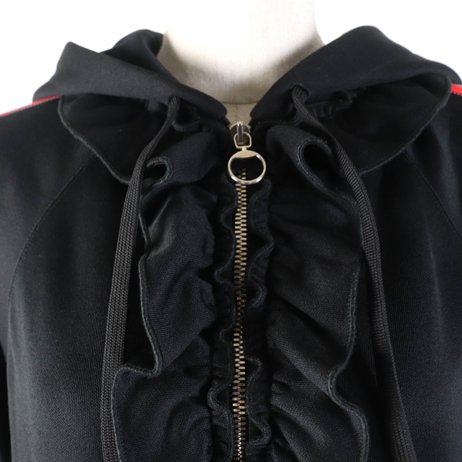 Gucci Armline Logo Half Zip Hooded Dress