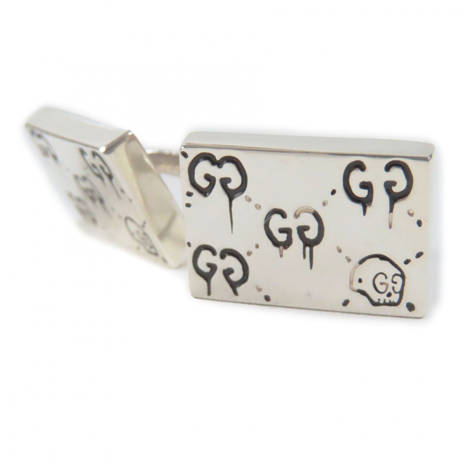 Gucci Ghost Skull GGPattern Cufflinks AG925