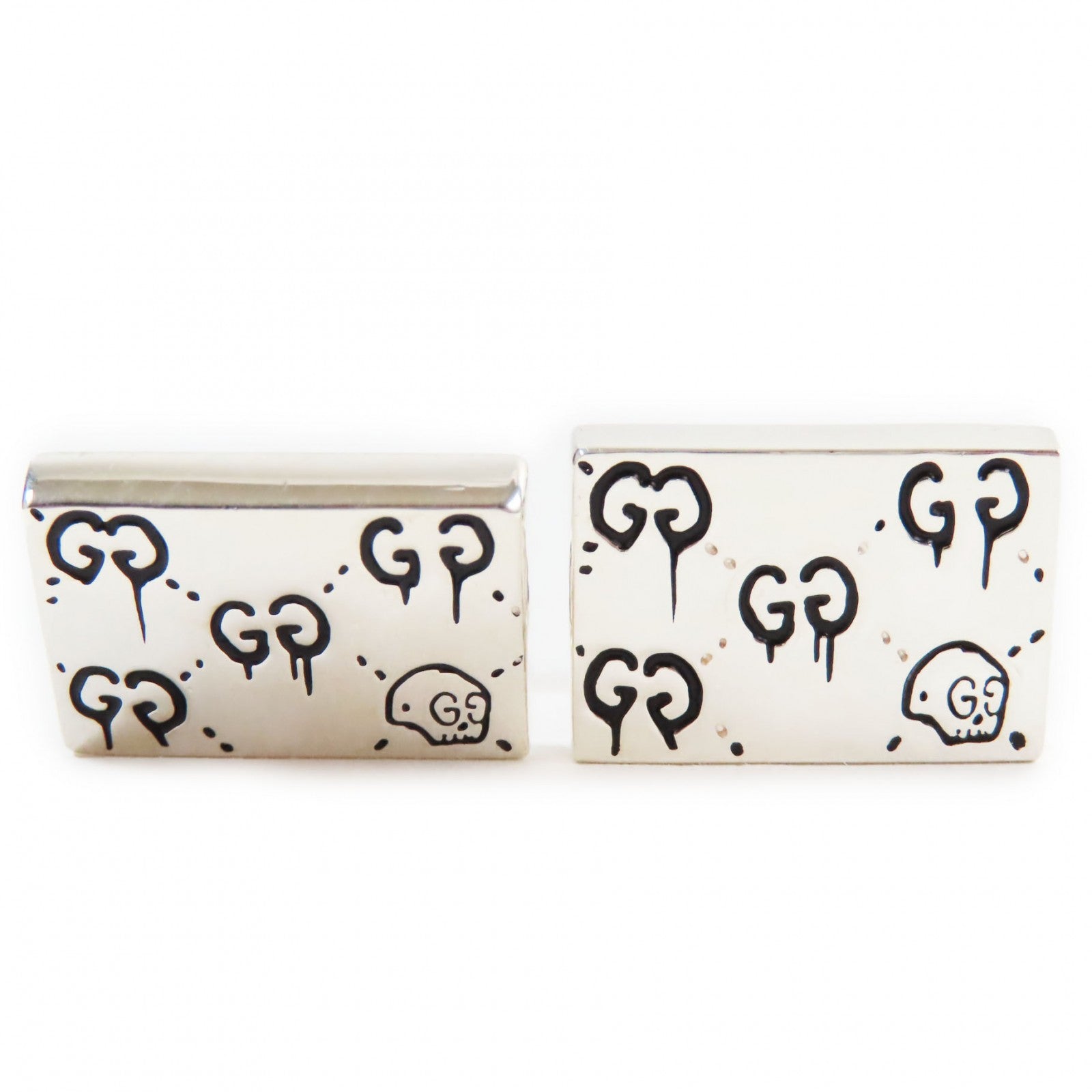 Gucci Ghost Skull GGPattern Cufflinks AG925