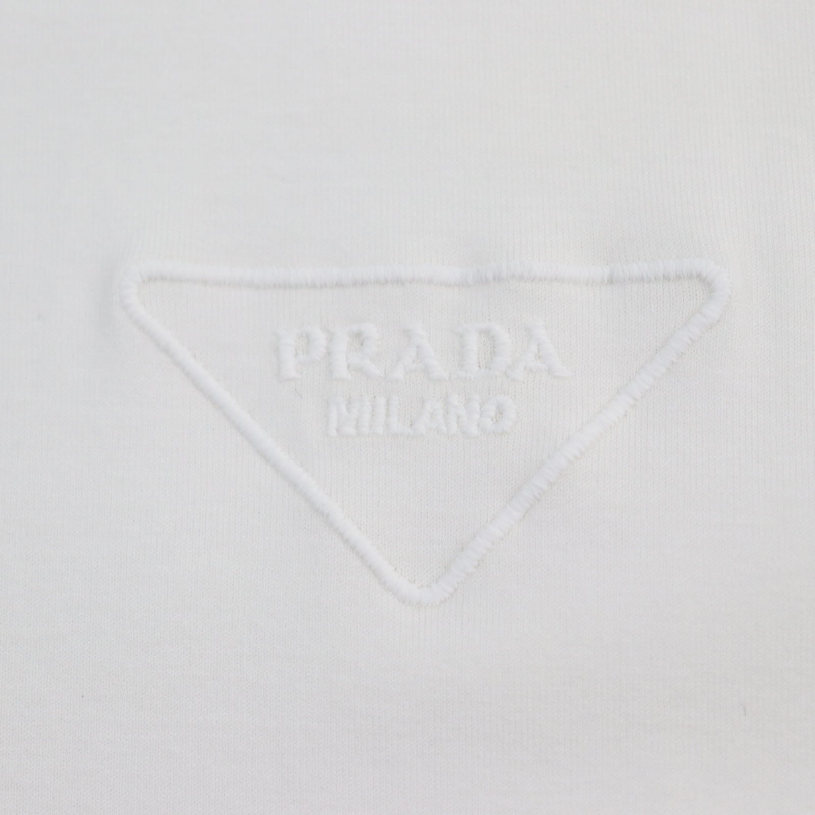 Prada Triangle Logo Stretch Cotton T-Shirt XL