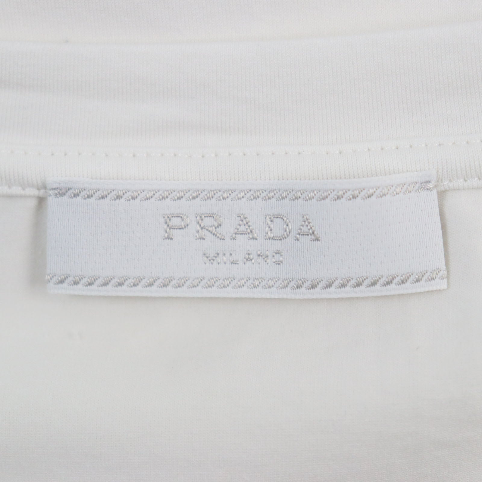 Prada Triangle Logo Stretch Cotton T-Shirt XL