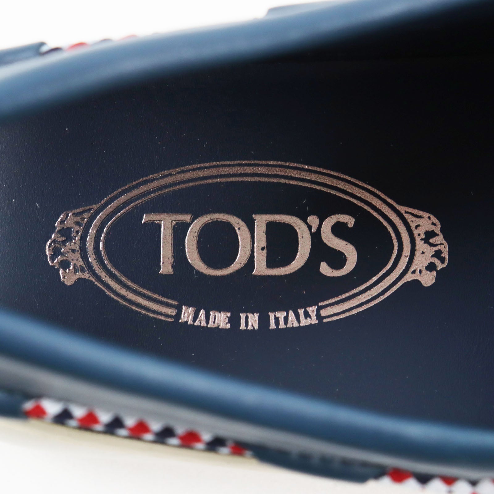 Tod's Leather Driving Shoes Navy 10.5