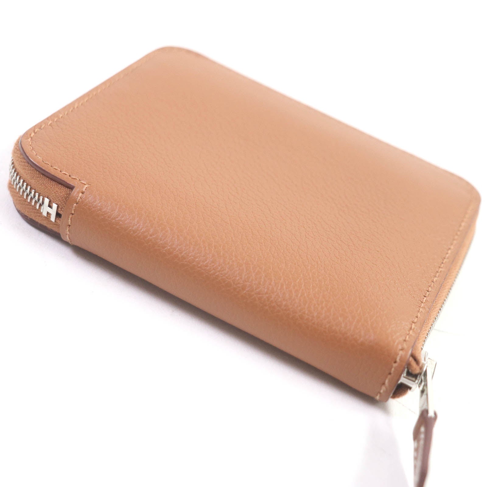 HERMES Azap Compact Coin Case Biscuit 2023