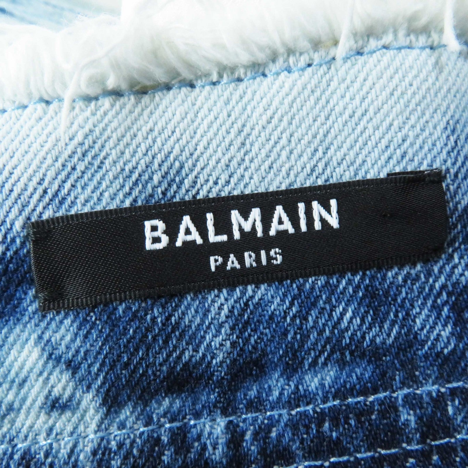 Balmain Rayon Cotton Denim Skirt Women