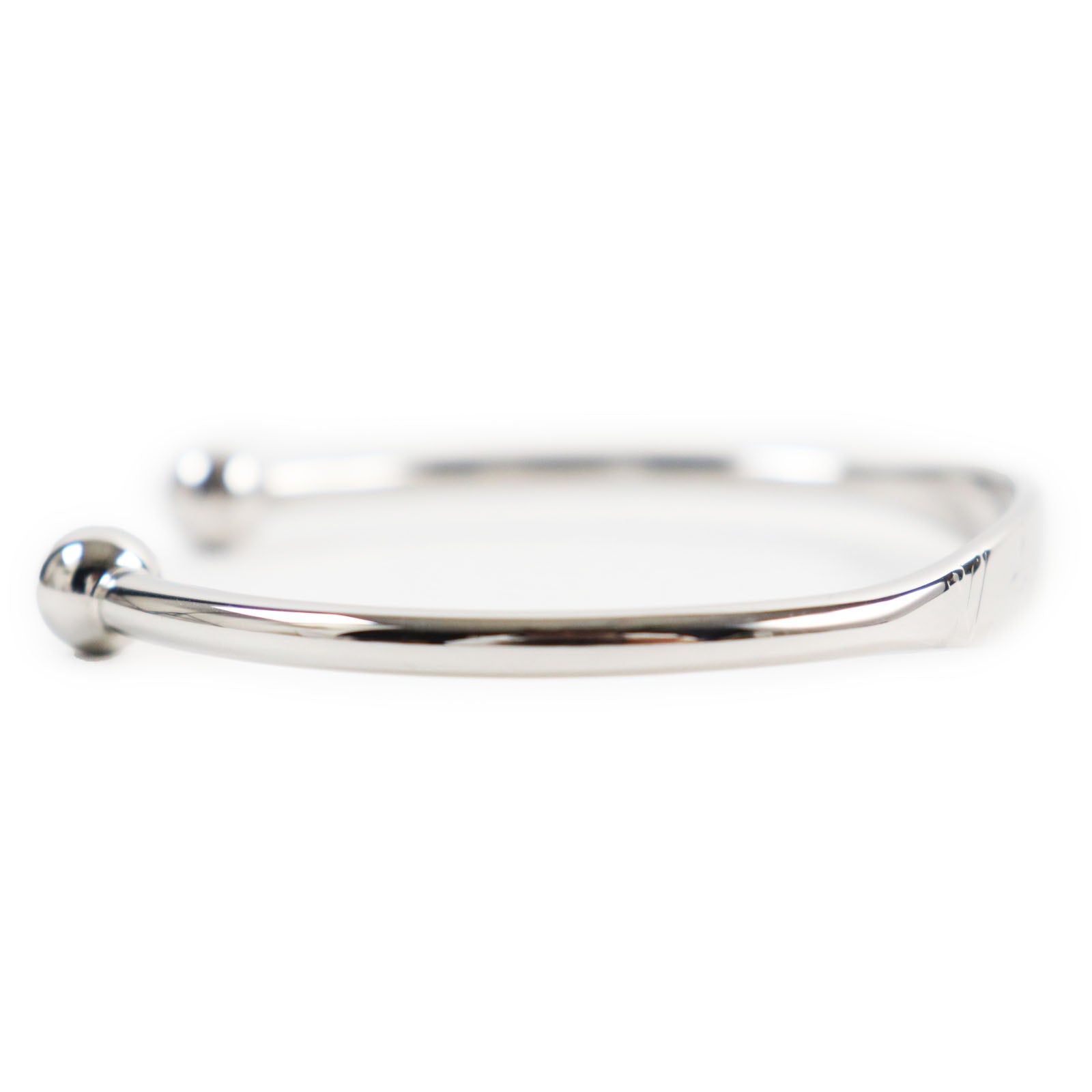 Louis Vuitton Silver Jung Monogram Bangle M64840