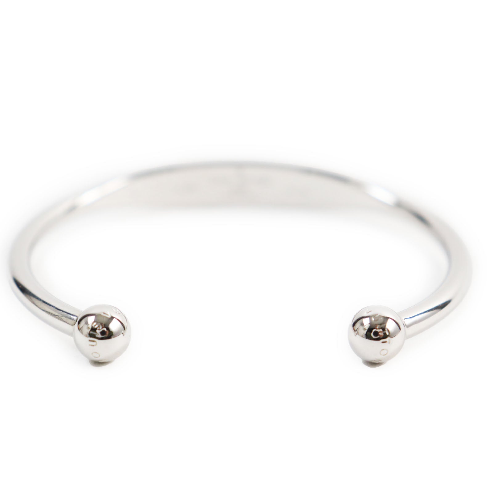 Louis Vuitton Silver Jung Monogram Bangle M64840