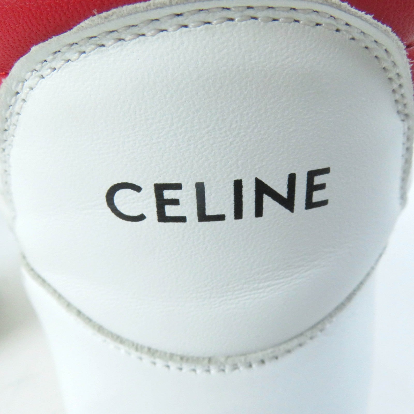 Celine Leather High Cut Sneakers White 39