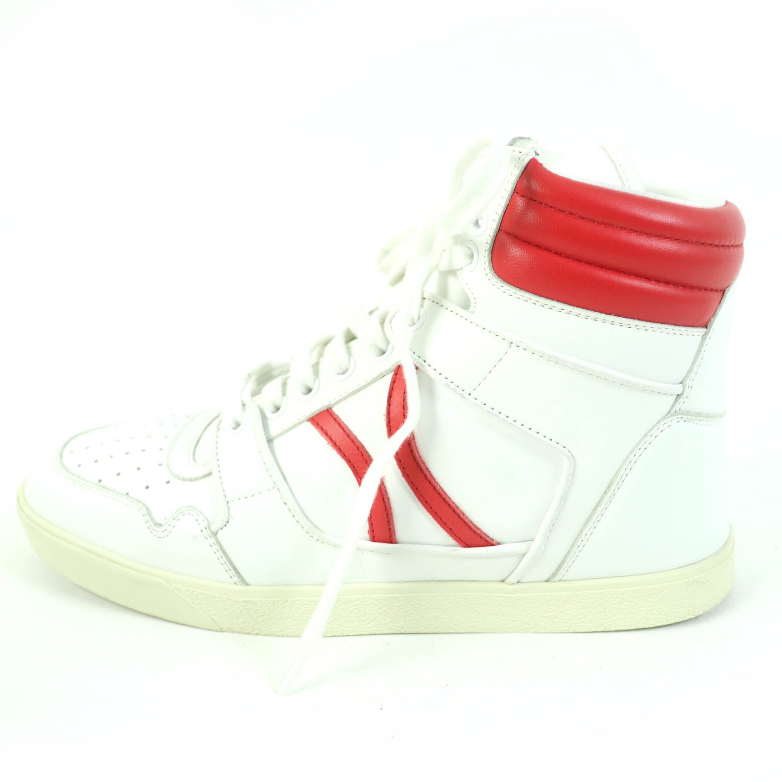 Celine Leather High Cut Sneakers White 39