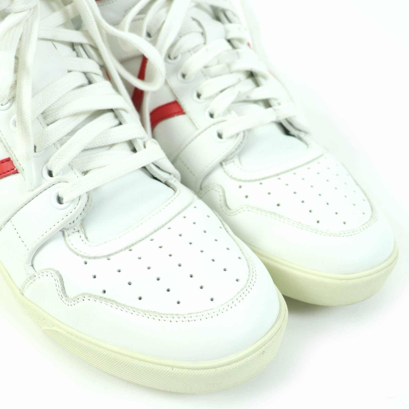 Celine Leather High Cut Sneakers White 39