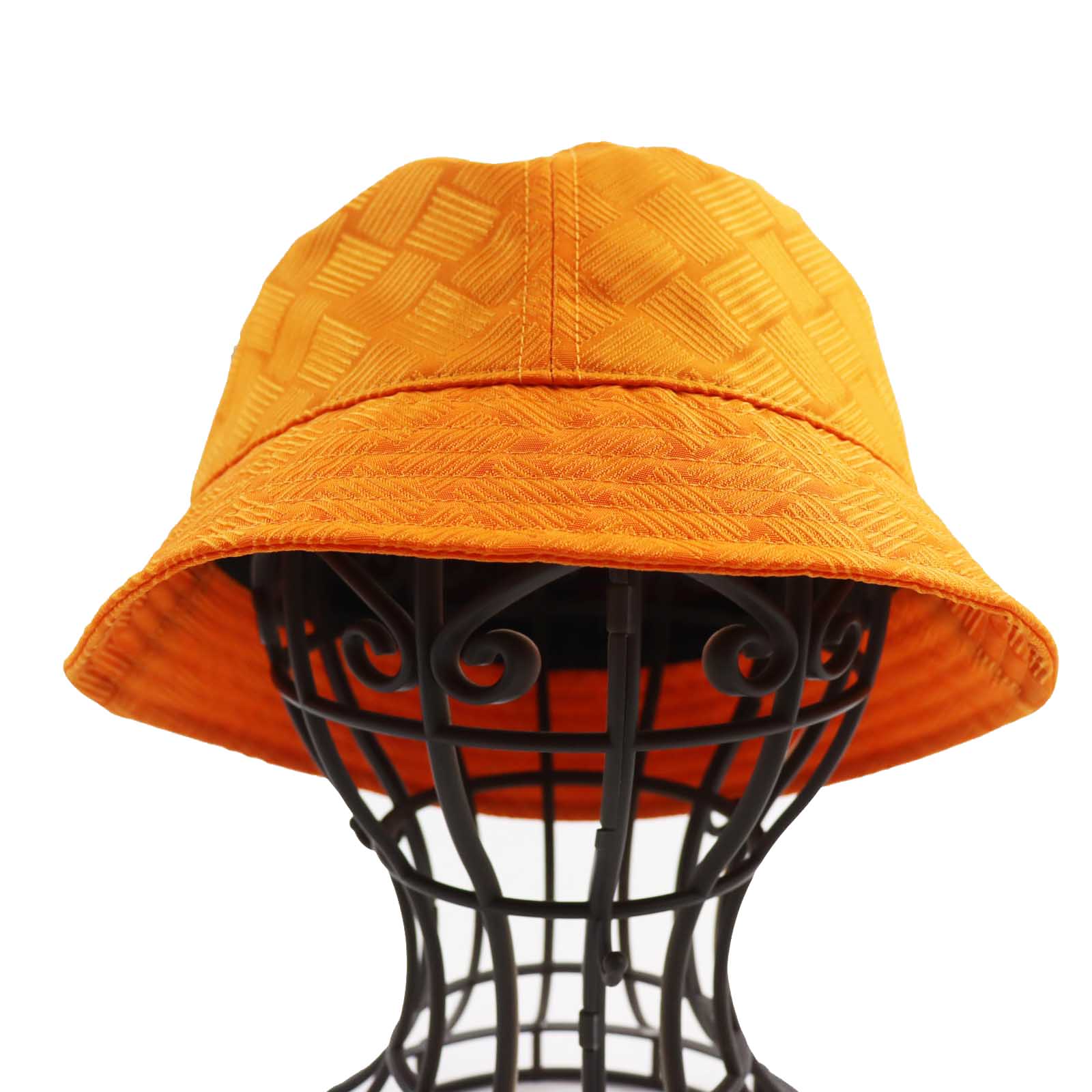 Bottega Veneta Intrecciato Jacquard Bucket Hat Orange L