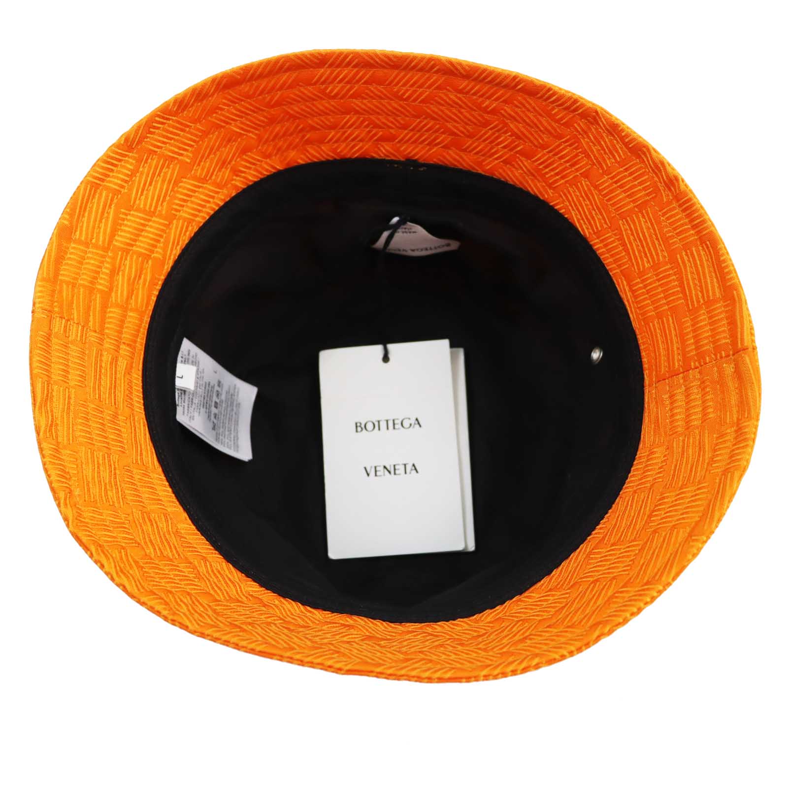 Bottega Veneta Intrecciato Jacquard Bucket Hat Orange L