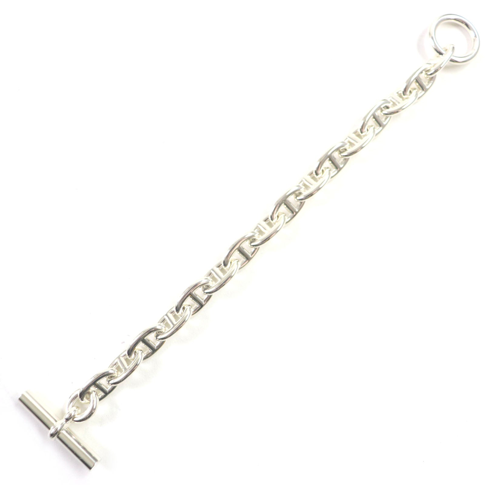 Hermes Chene Dunkle MM Bracelet SV925 Silver