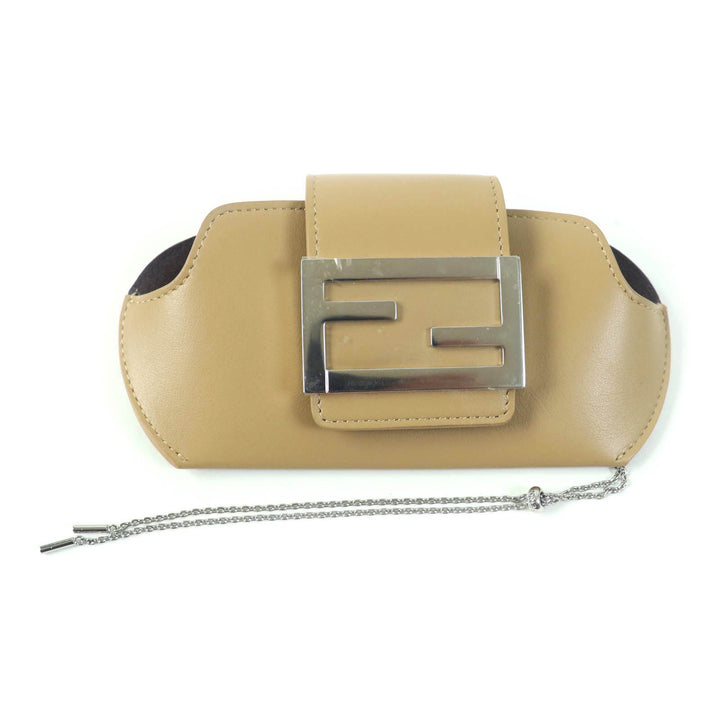 Fendi FF Logo Glasses Case with Chain