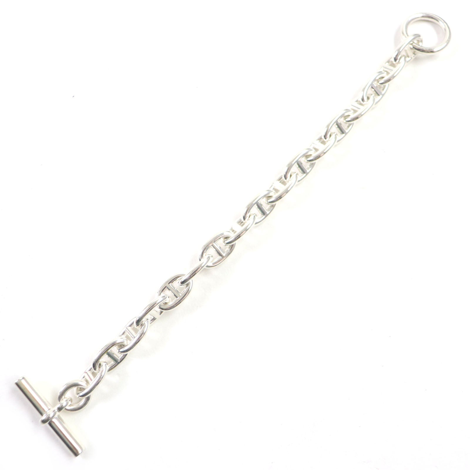 Hermes Chene Dunkle MM Bracelet SV925 Silver