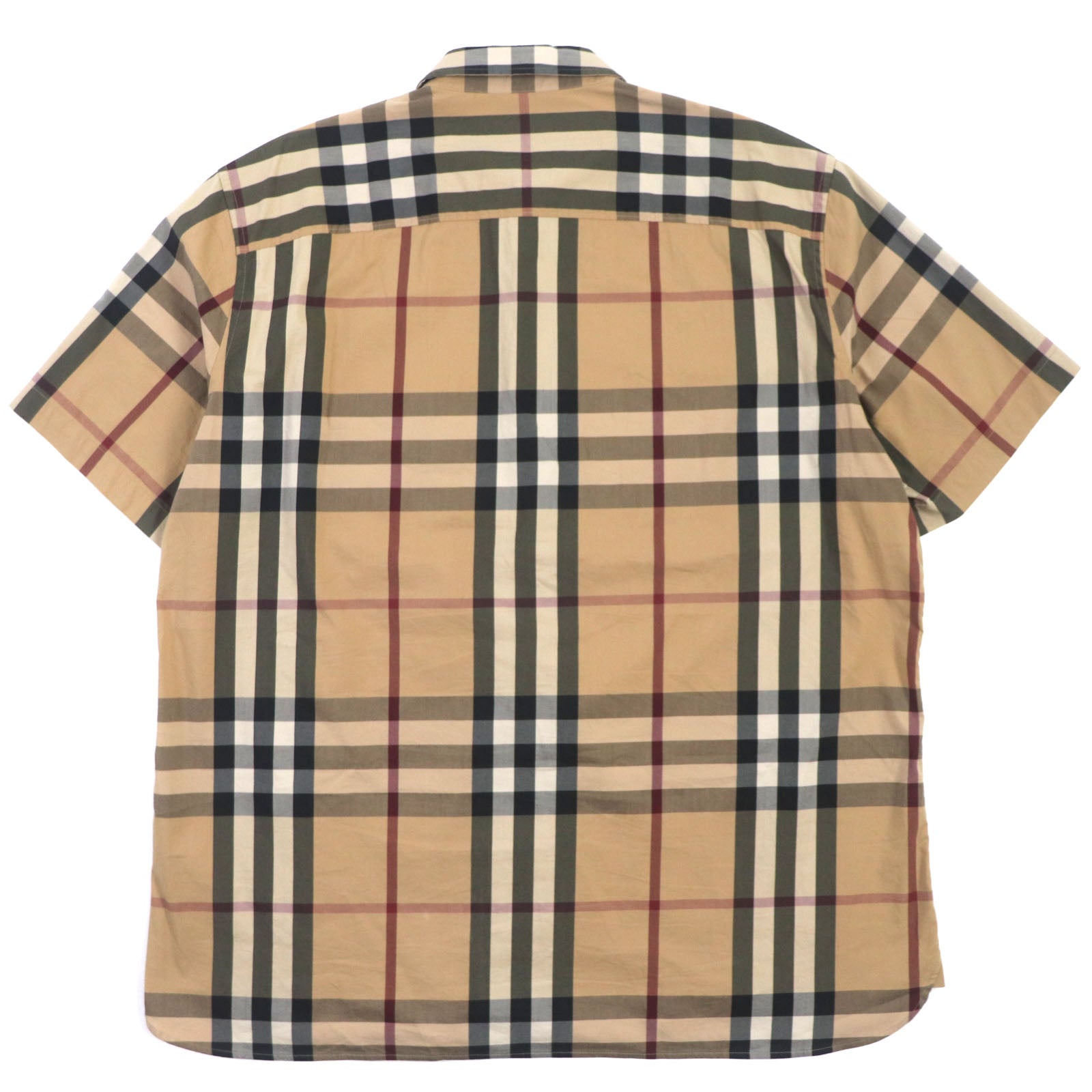 Burberry Nova Check Short Sleeve Shirt Brown XXL