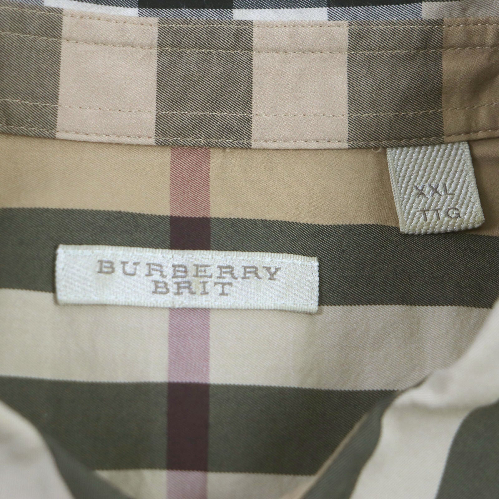 Burberry Nova Check Short Sleeve Shirt Brown XXL