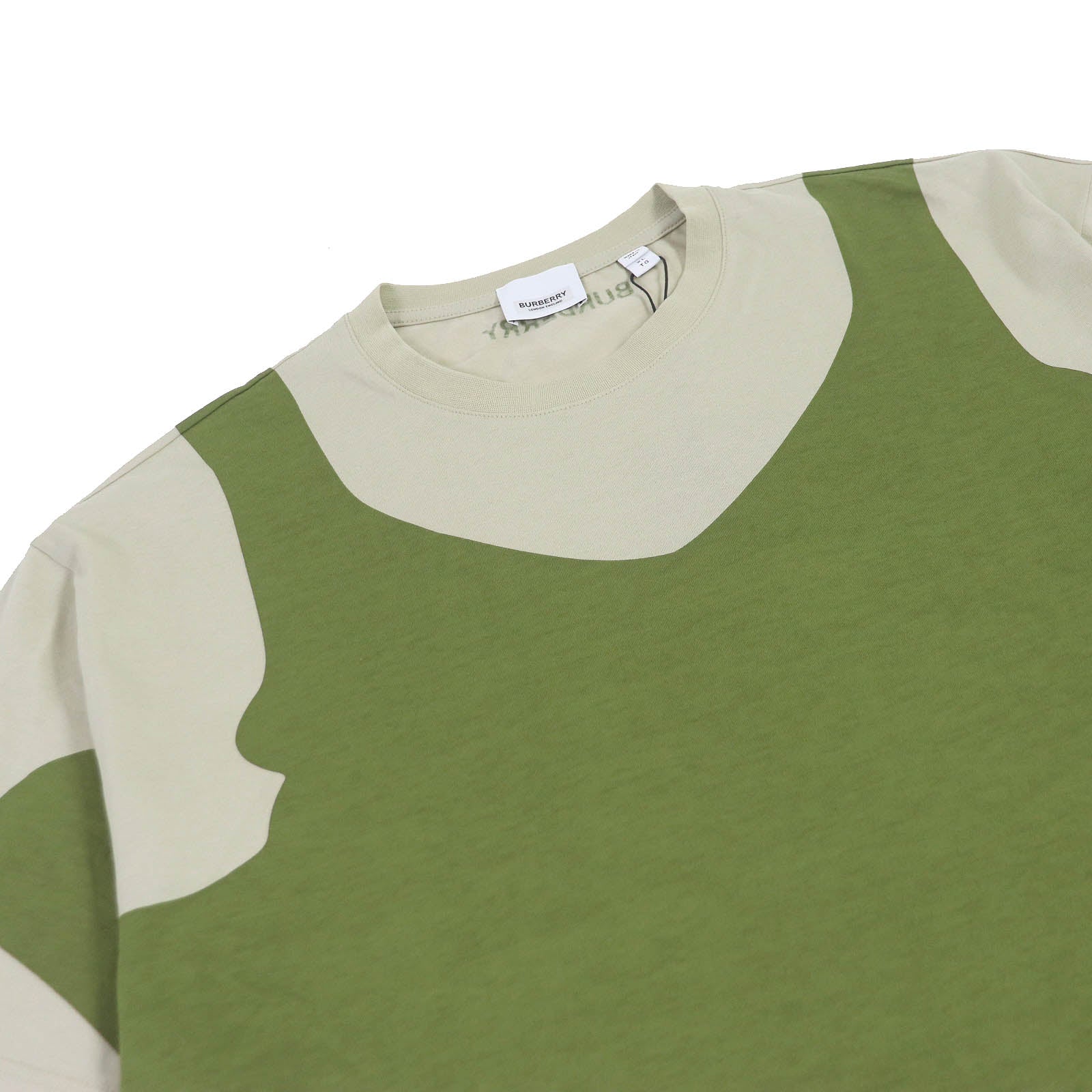 Burberry Cotton Crew Neck T-Shirt Khaki XL