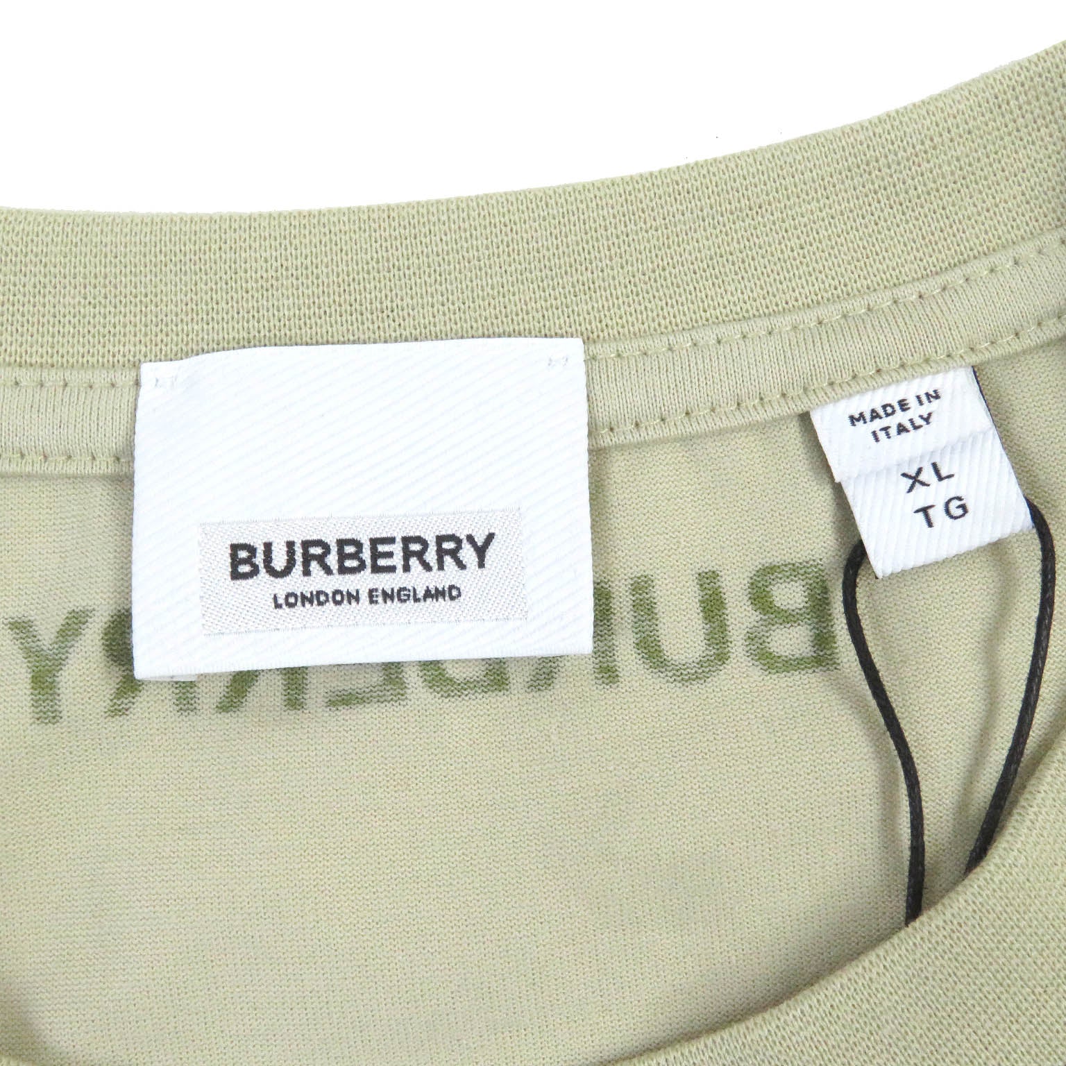 Burberry Cotton Crew Neck T-Shirt Khaki XL