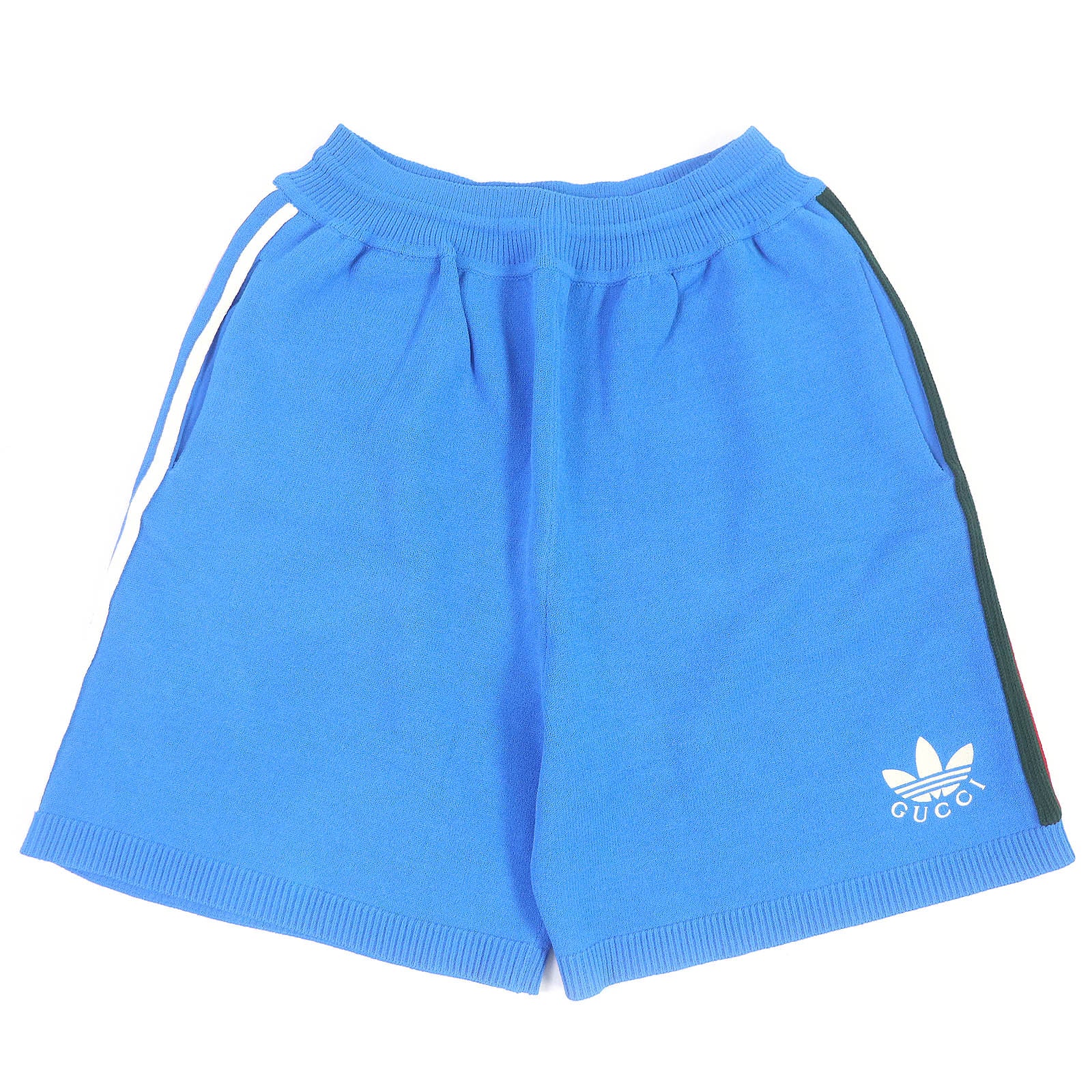 GUCCI adidas Trefoil Web Shorts Blue L