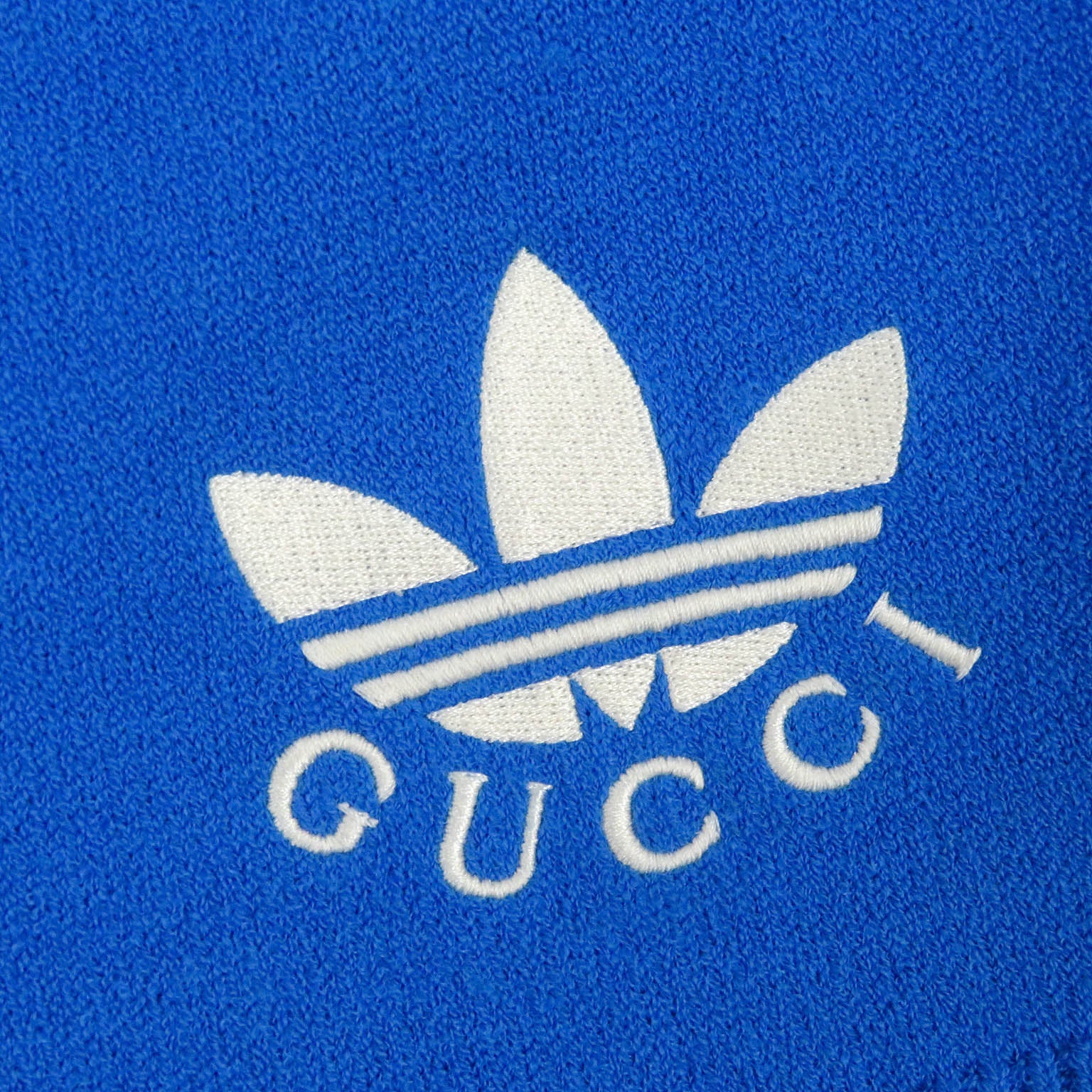 GUCCI adidas Trefoil Web Shorts Blue L