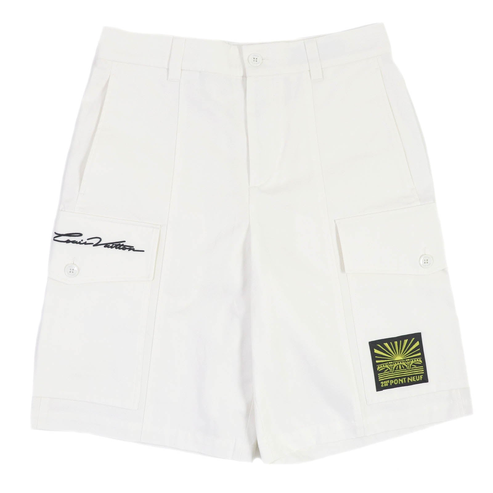 Louis Vuitton Cotton Cargo Shorts White 46