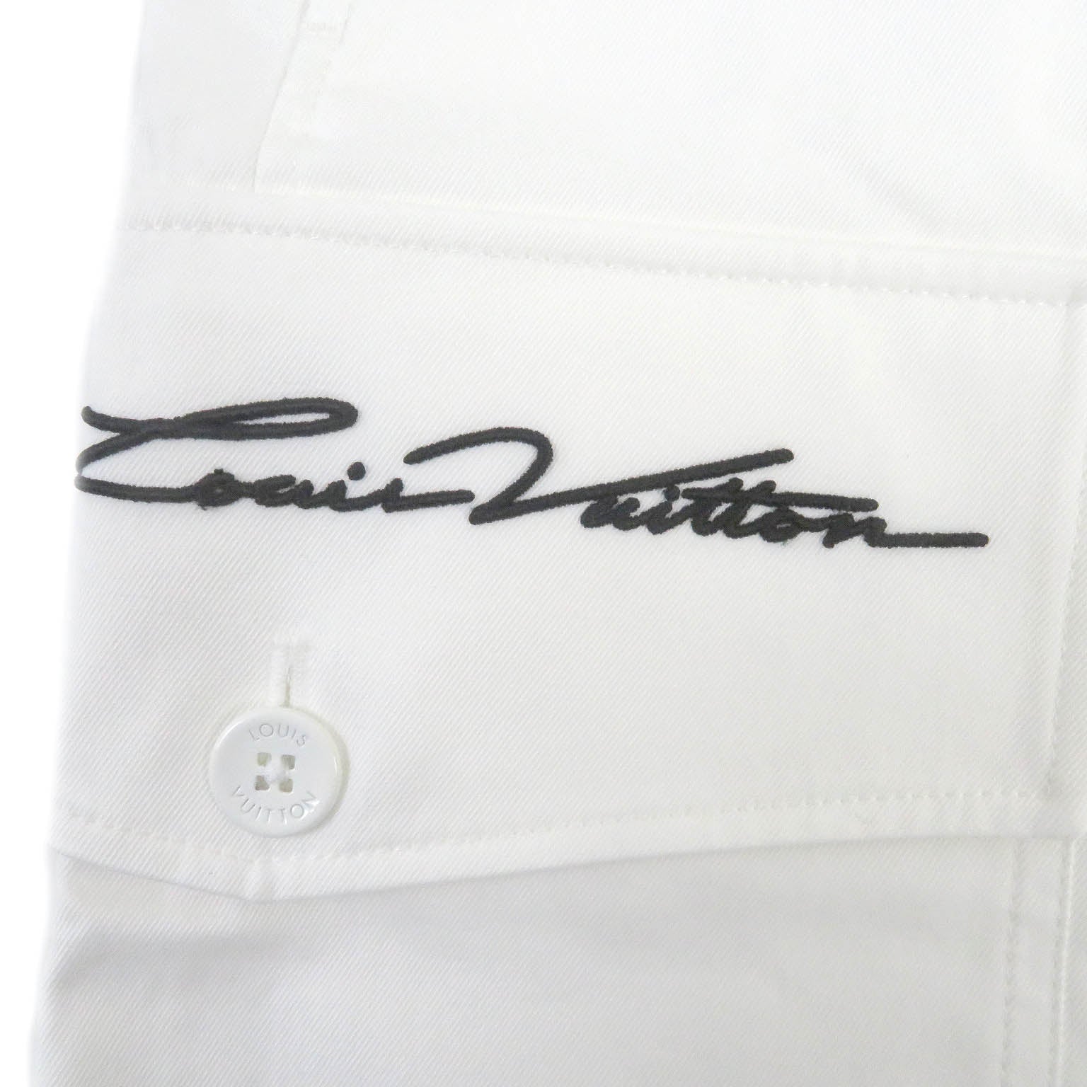 Louis Vuitton Cotton Cargo Shorts White 46