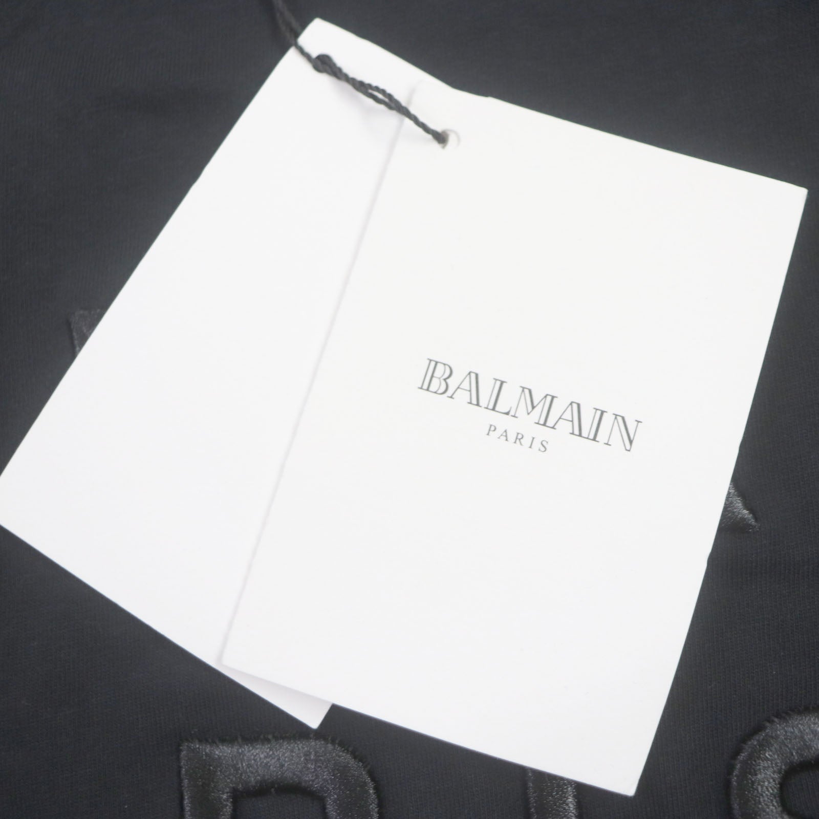 Balmain Cotton Logo Crew Neck T-Shirt Black M