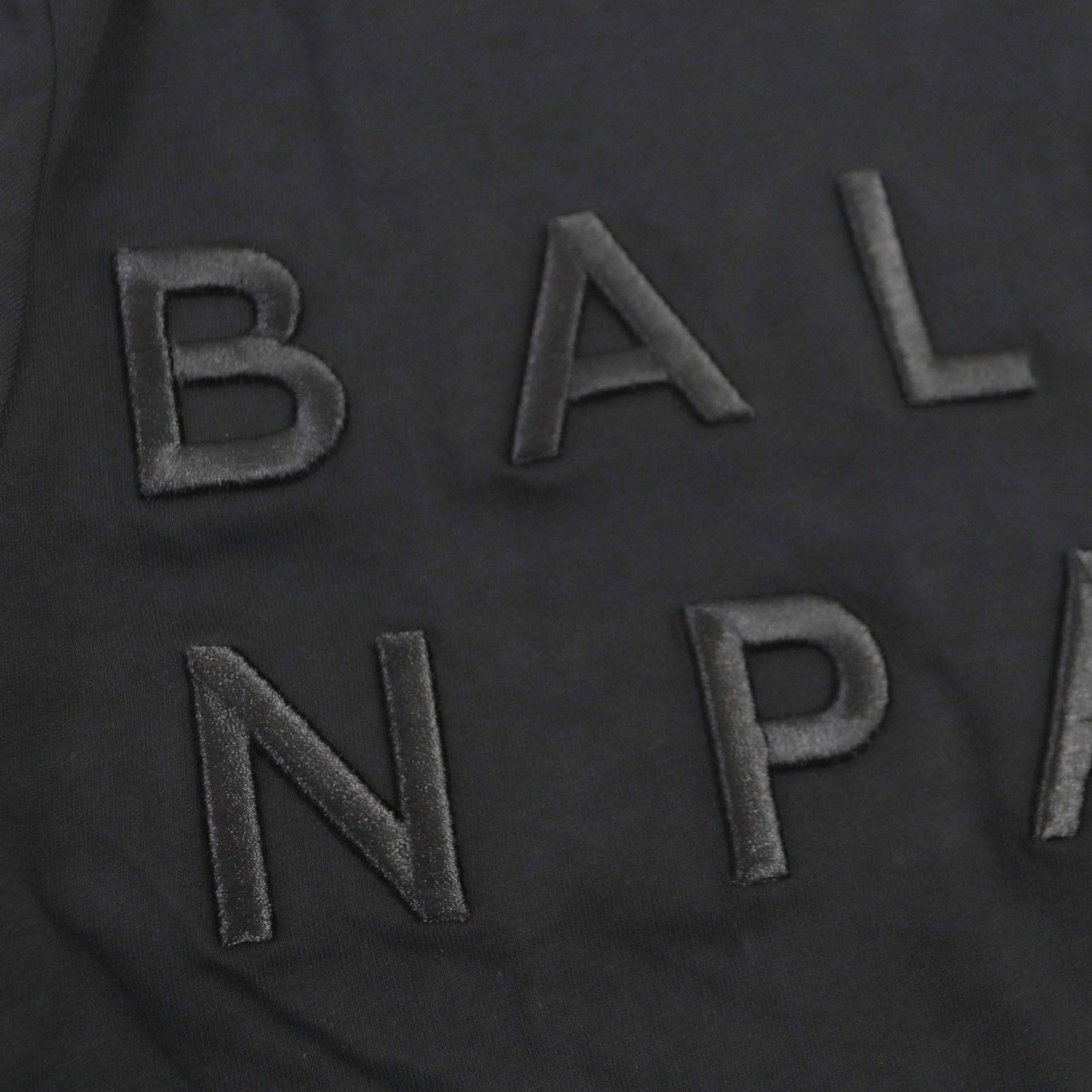 Balmain Cotton Logo Crew Neck T-Shirt Black S