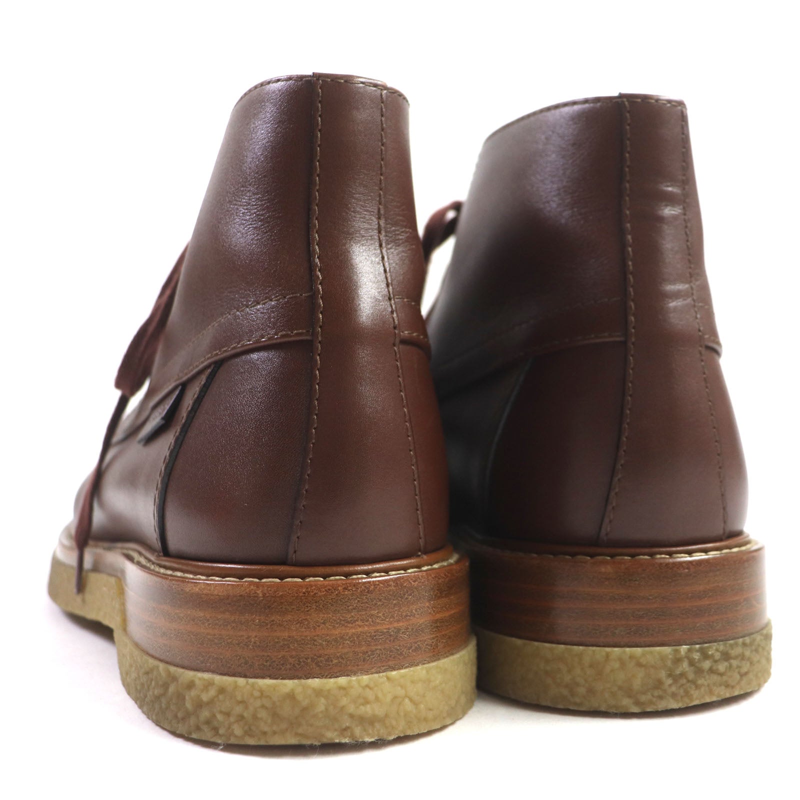 Hermes Leather Ankle Boots Brown