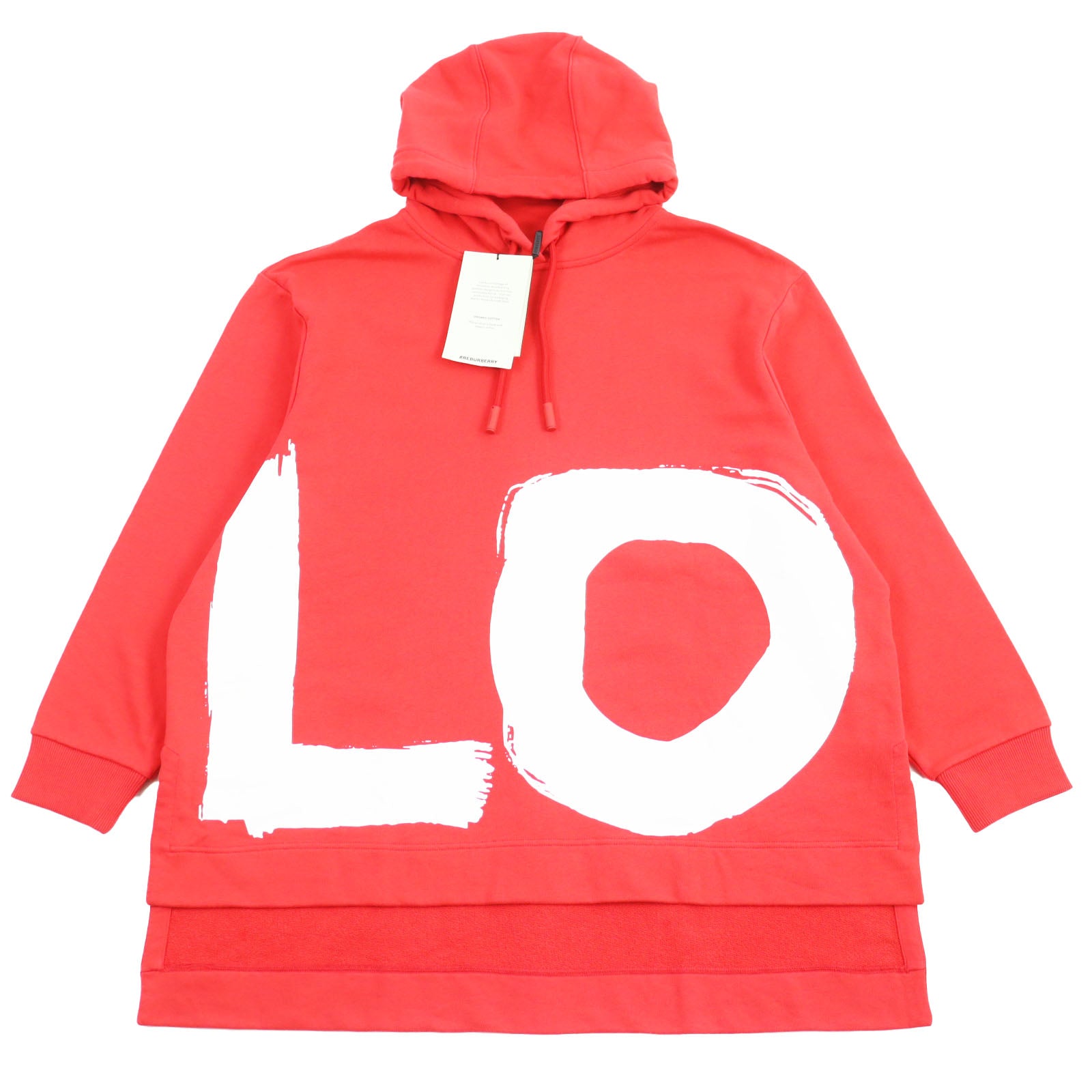 Burberry LOVE Print Oversized Hoodie Red S