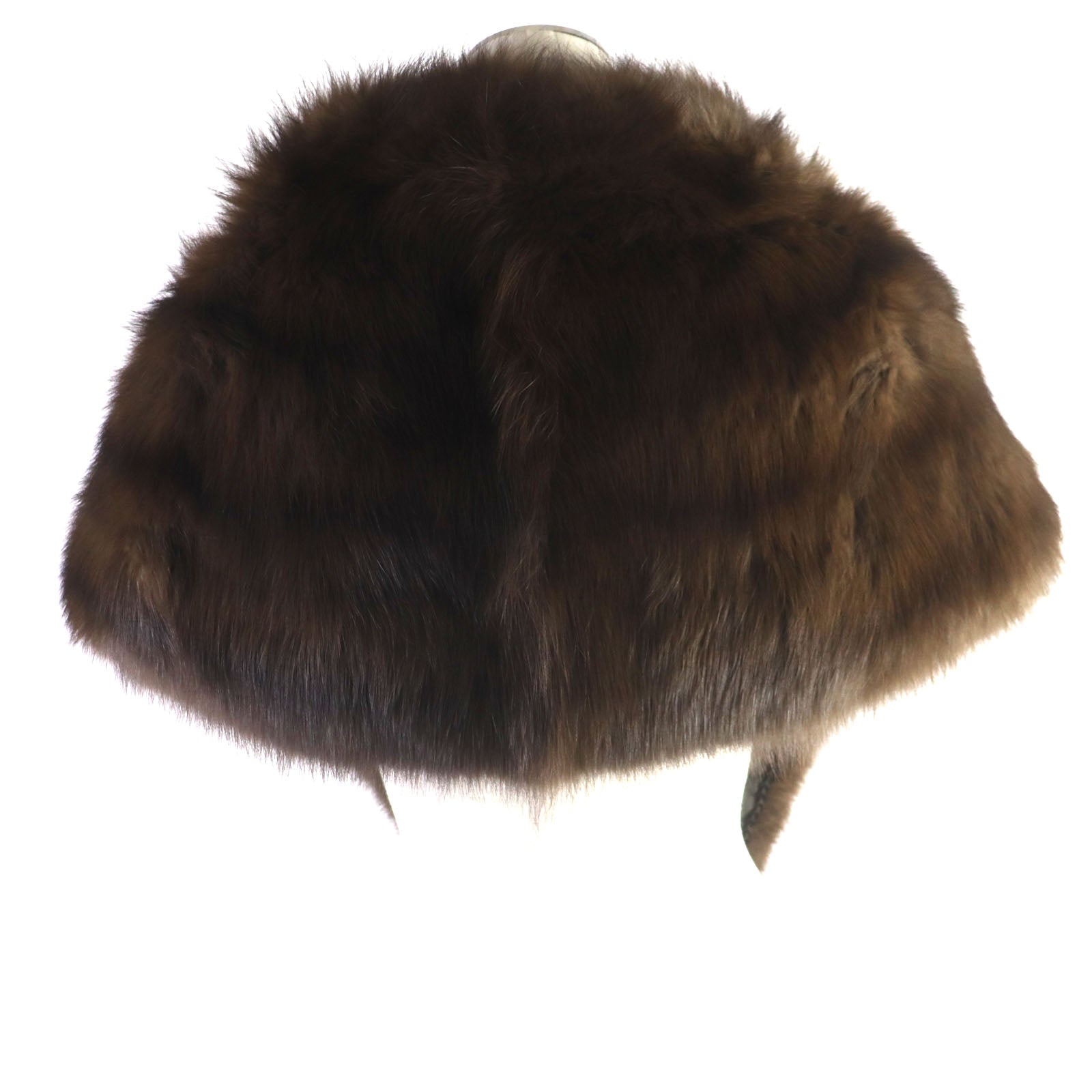 Russian Sable Fur Shawl with Tassel