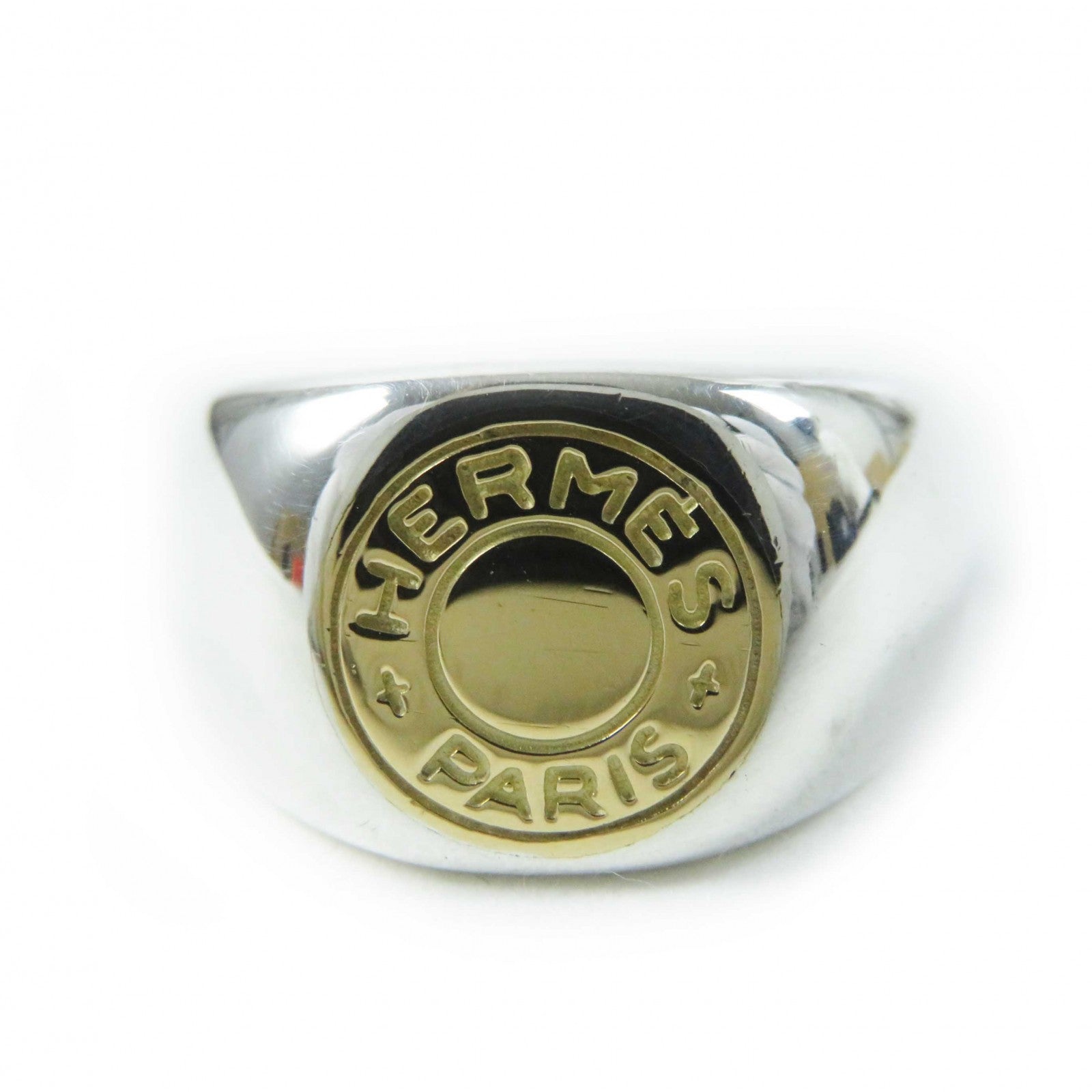 Hermes Combi Serie Ring SV925 750 Silver Gold