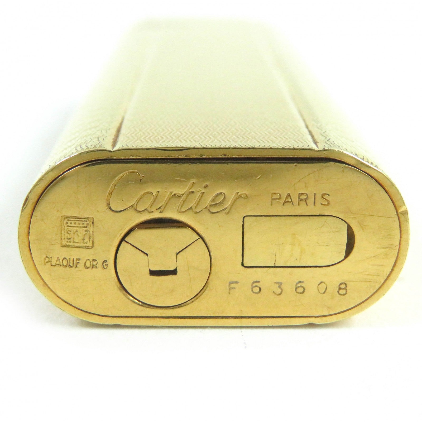 Cartier Oval Roller Gas Lighter Gold