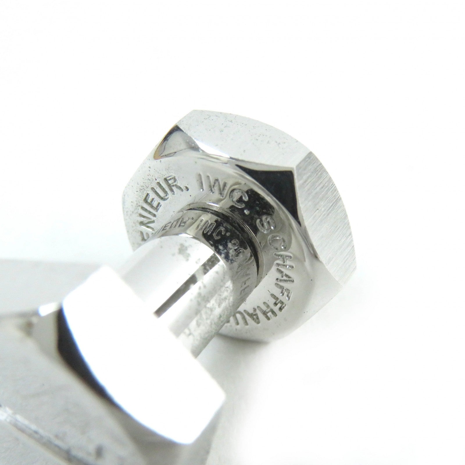 IWC Silver Cufflinks Nut/Bolt SV925