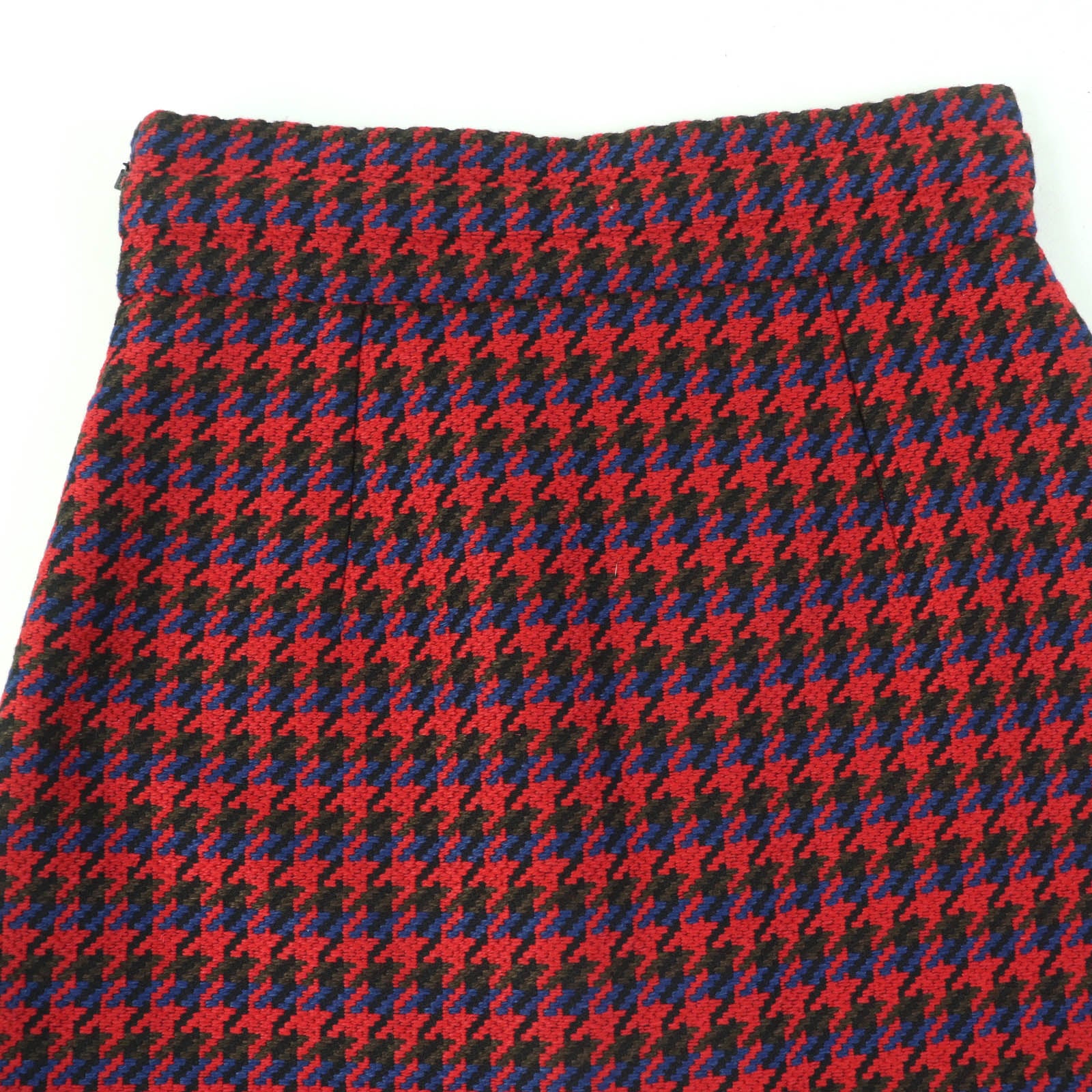 GUCCI Wool Nylon Mini Skirt Red 38 Women