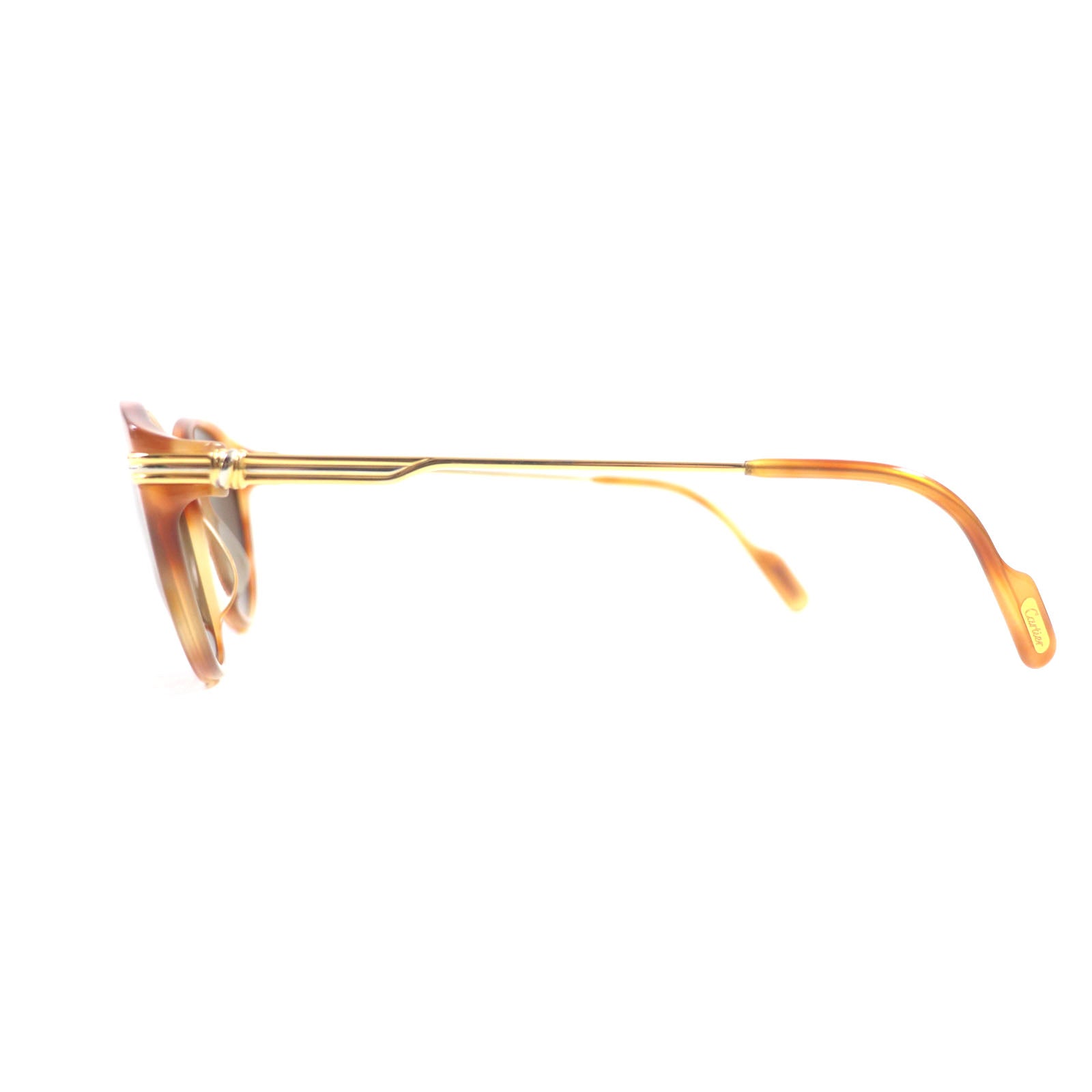 Cartier Trinity Marble Sunglasses Brown Gold