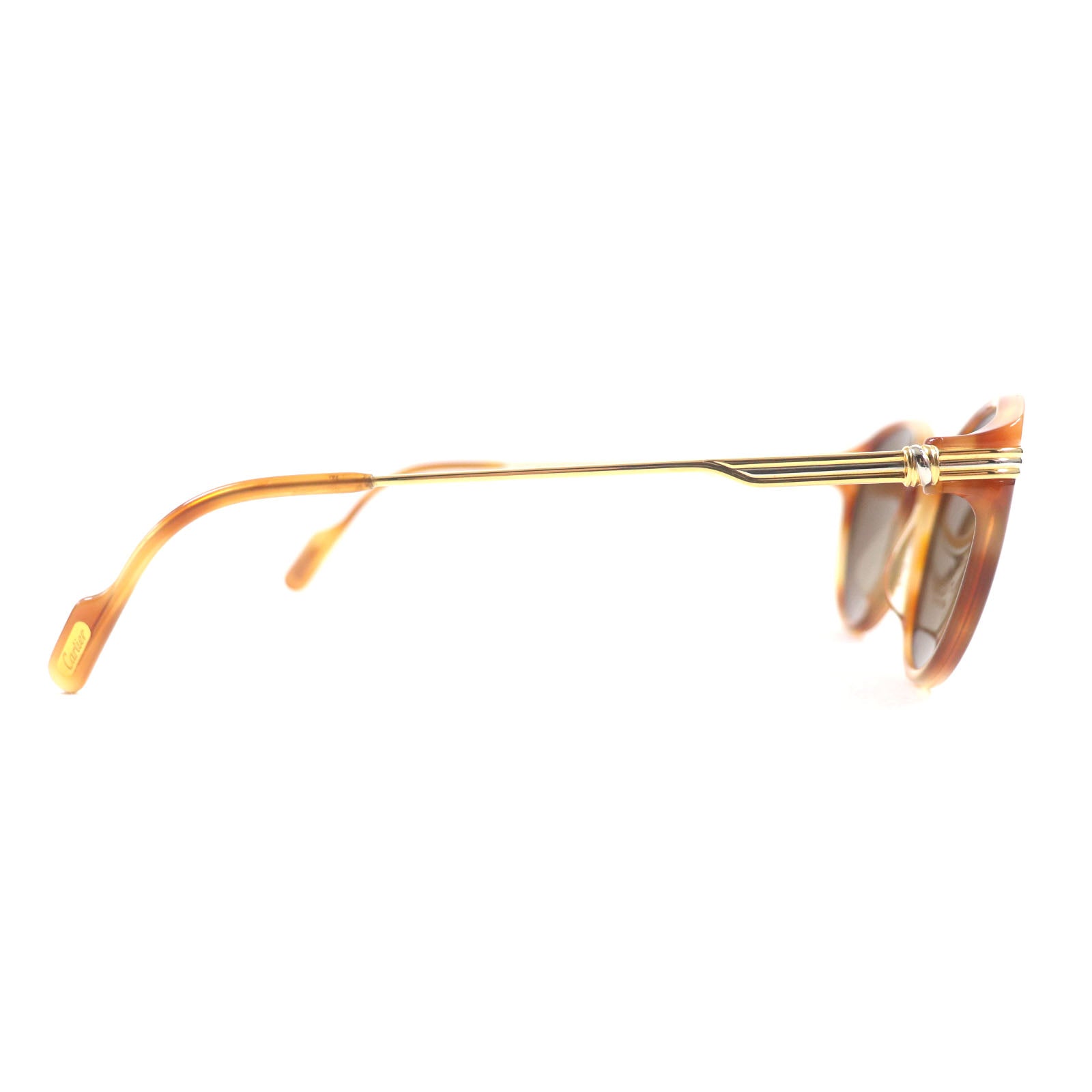 Cartier Trinity Marble Sunglasses Brown Gold