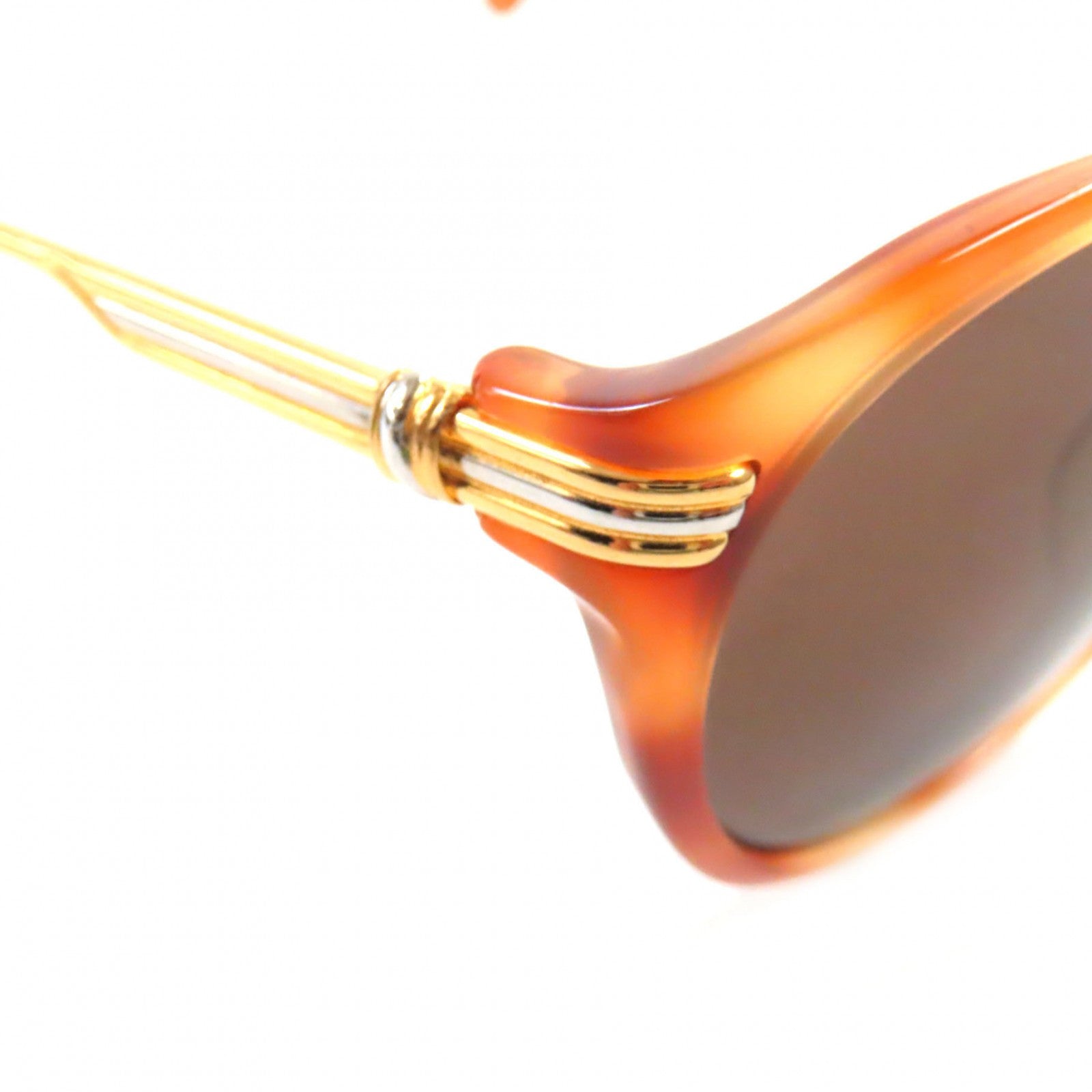 Cartier Trinity Marble Sunglasses Brown Gold