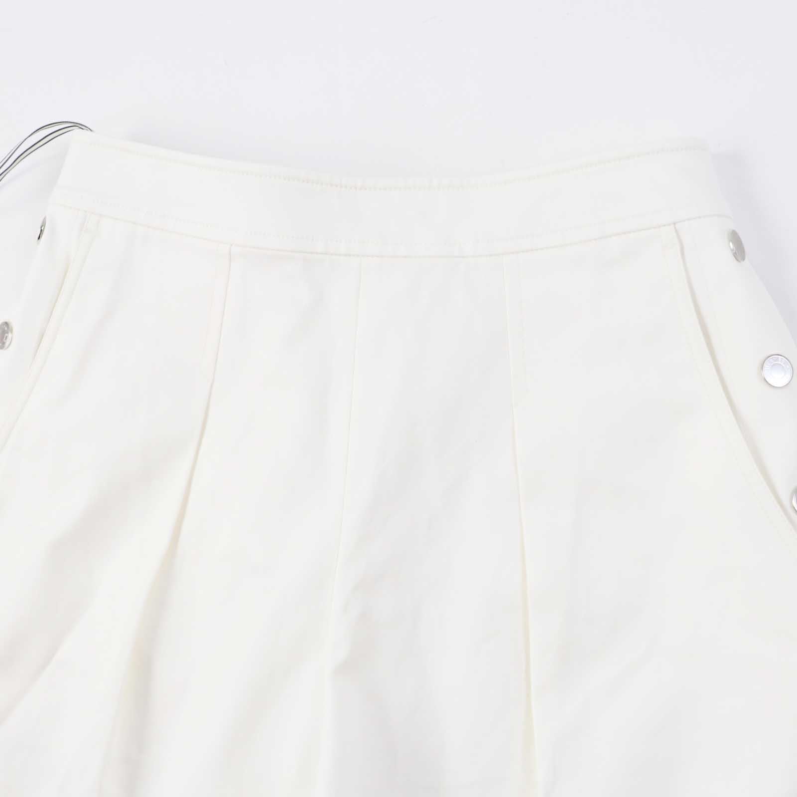 HERMES Cotton Polyurethane Shorts White 36 Women