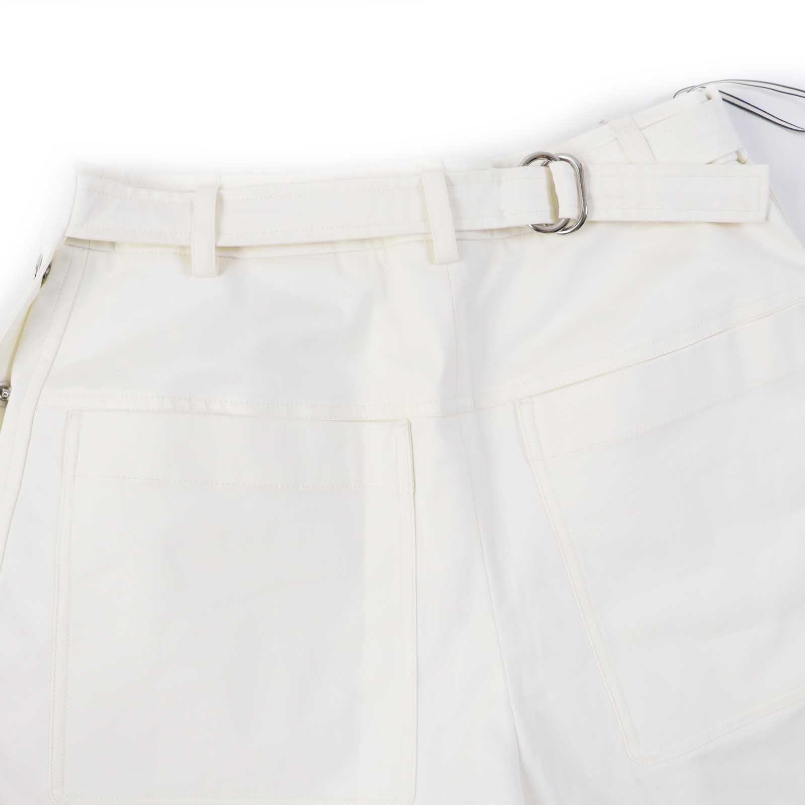 HERMES Cotton Polyurethane Shorts White 36 Women