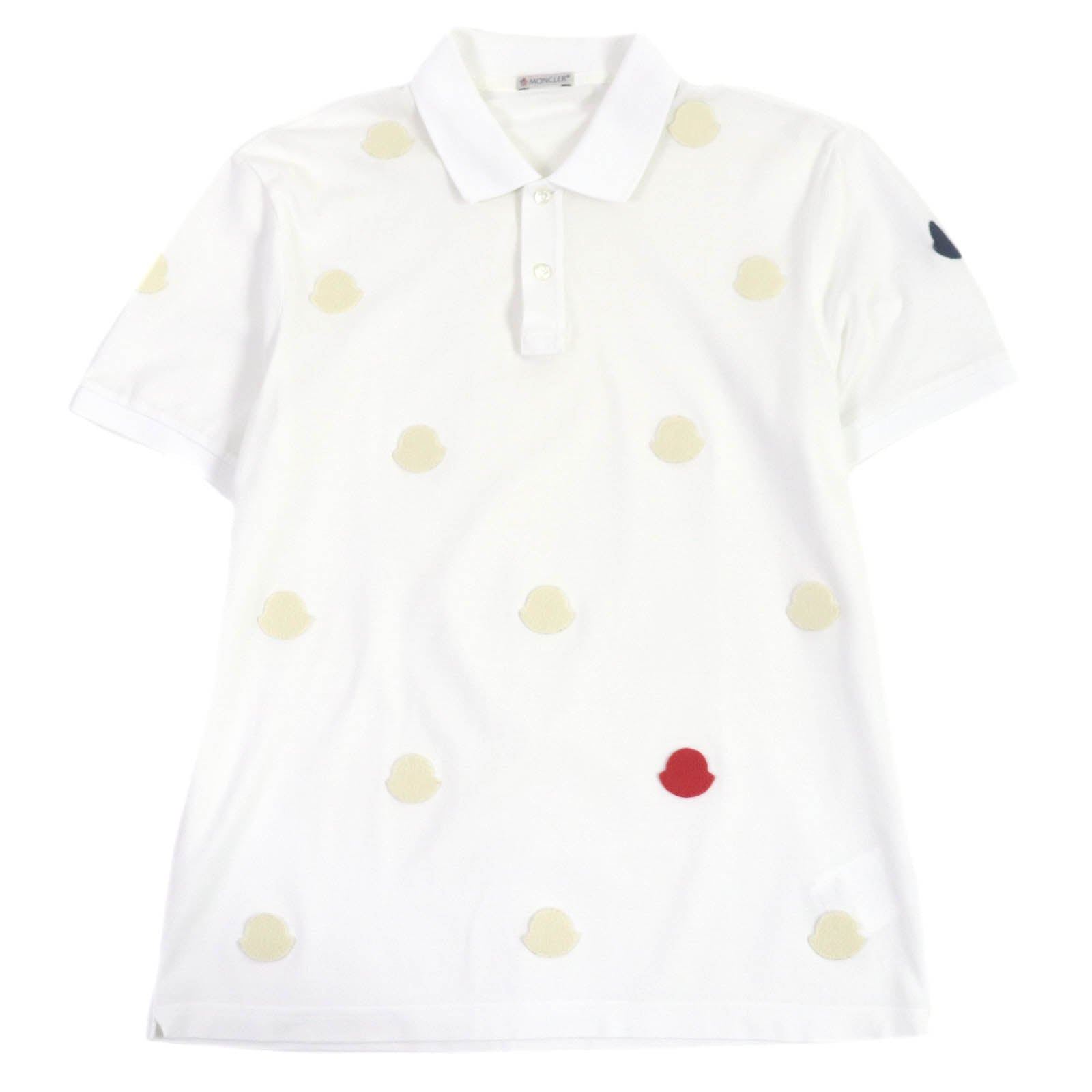 Moncler Polo Shirt Cotton White L