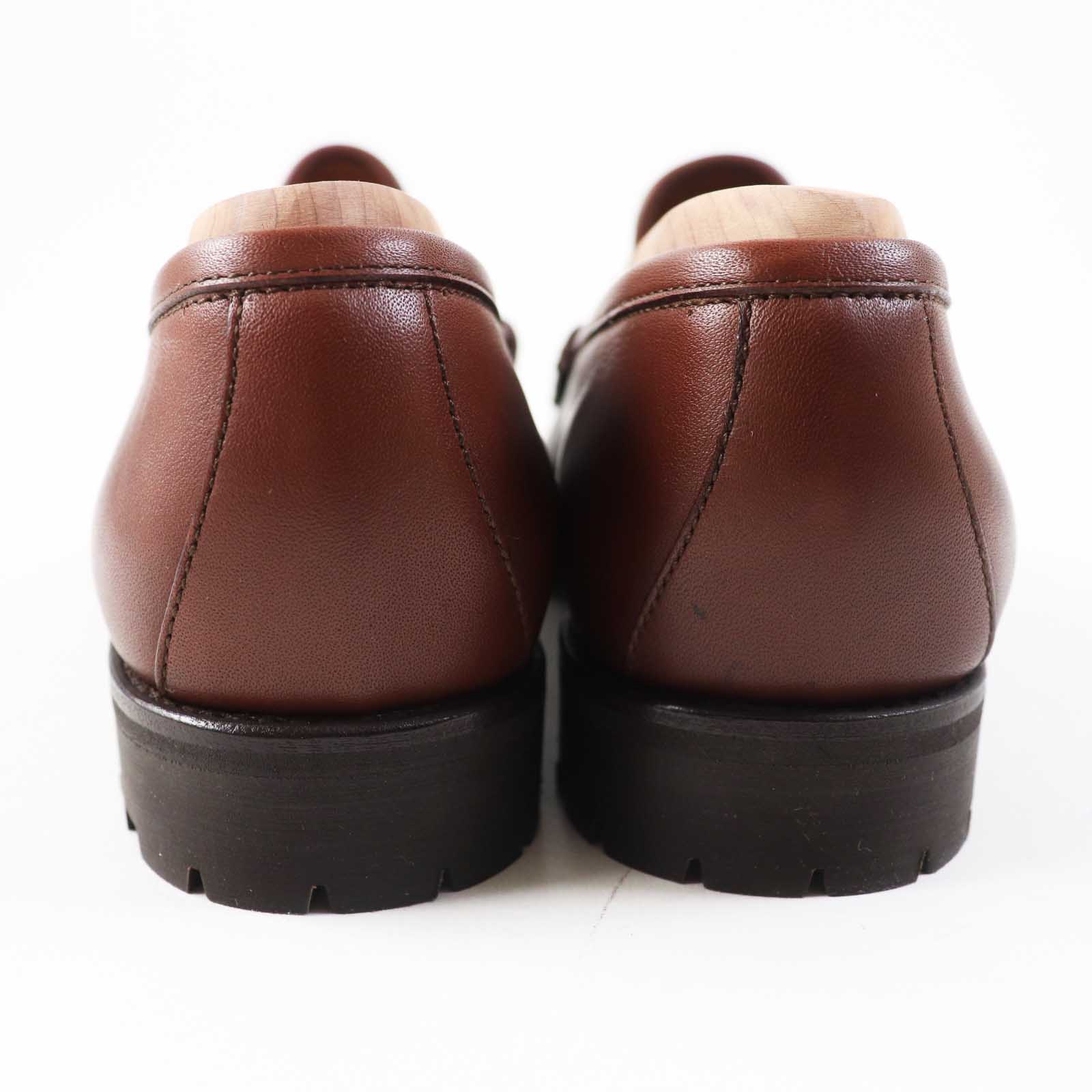 Gucci Horsebit Leather Loafers Brown 35.5