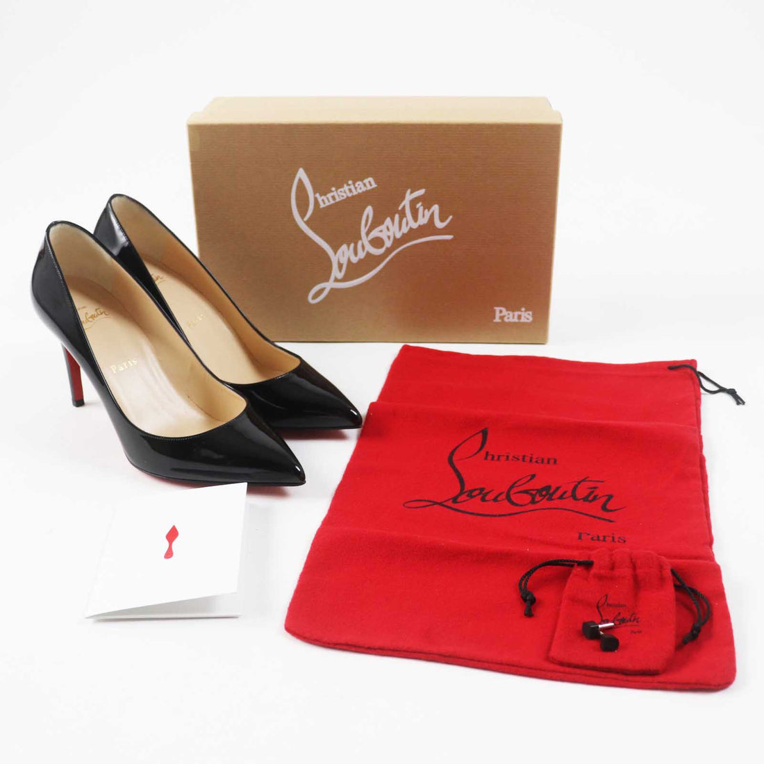 Christian Louboutin Patent Leather Pumps Black 38.5