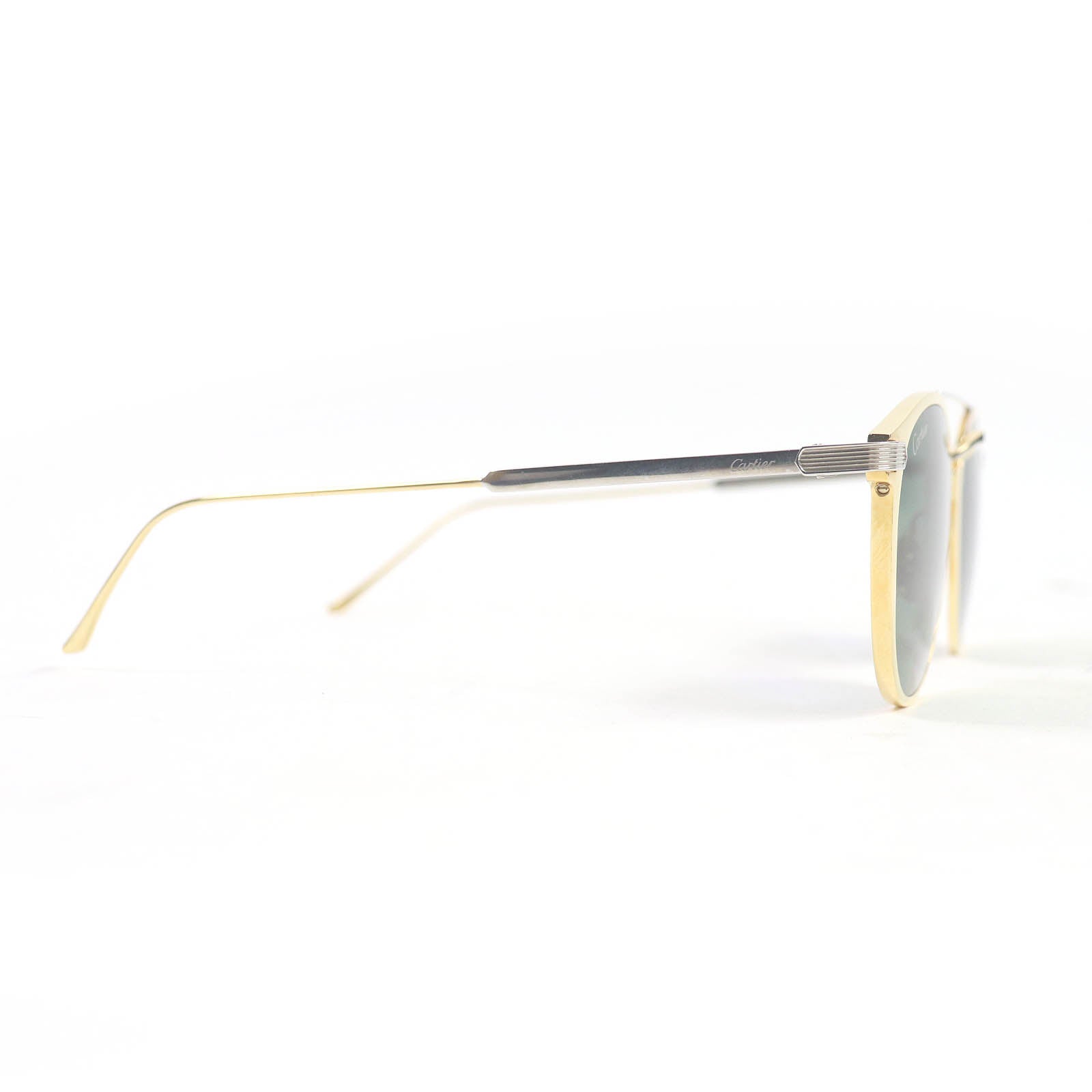 Cartier CT0015S C de Cartier Sunglasses Gold Silver Blue