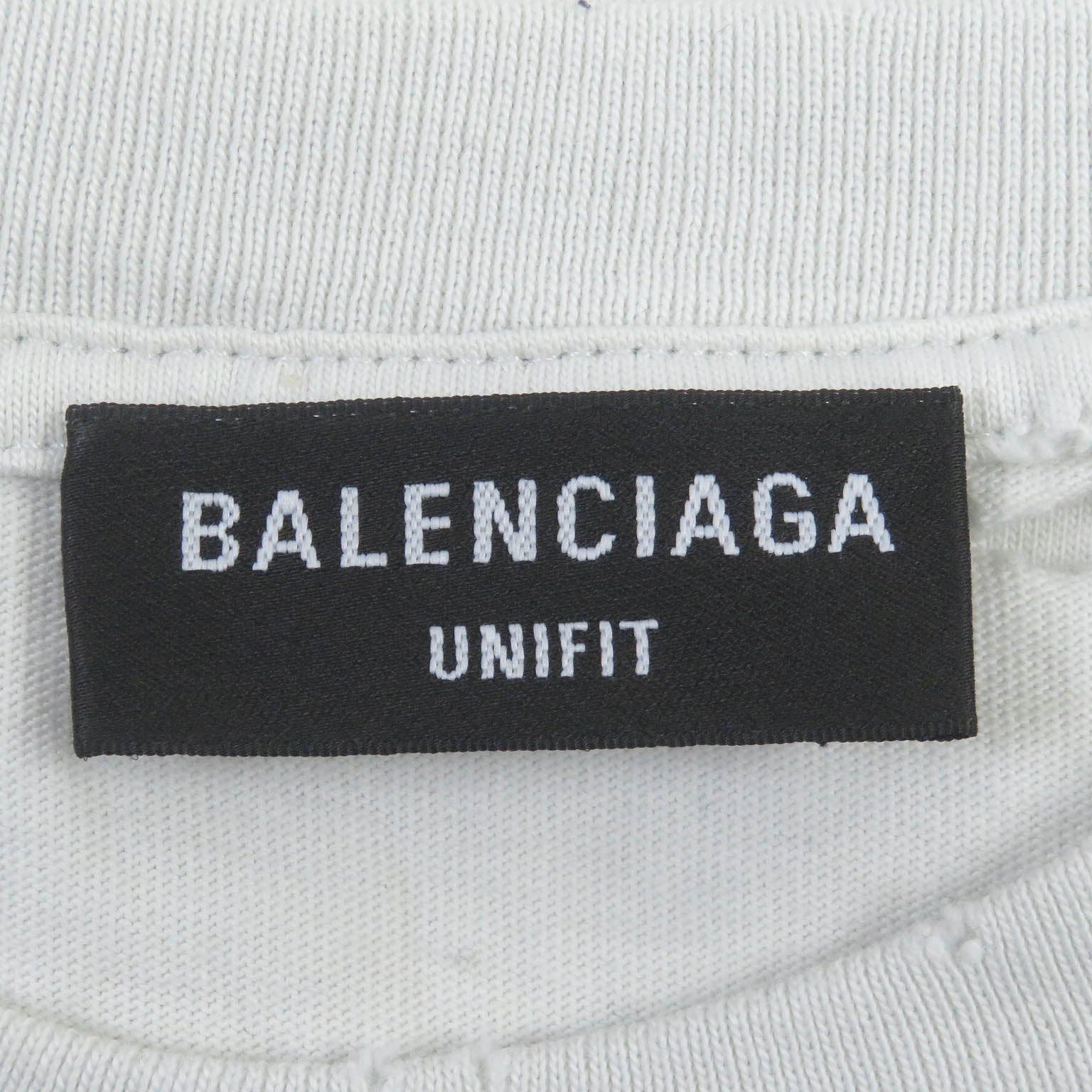 Balenciaga Cotton Destroyed T-shirt Ivory S