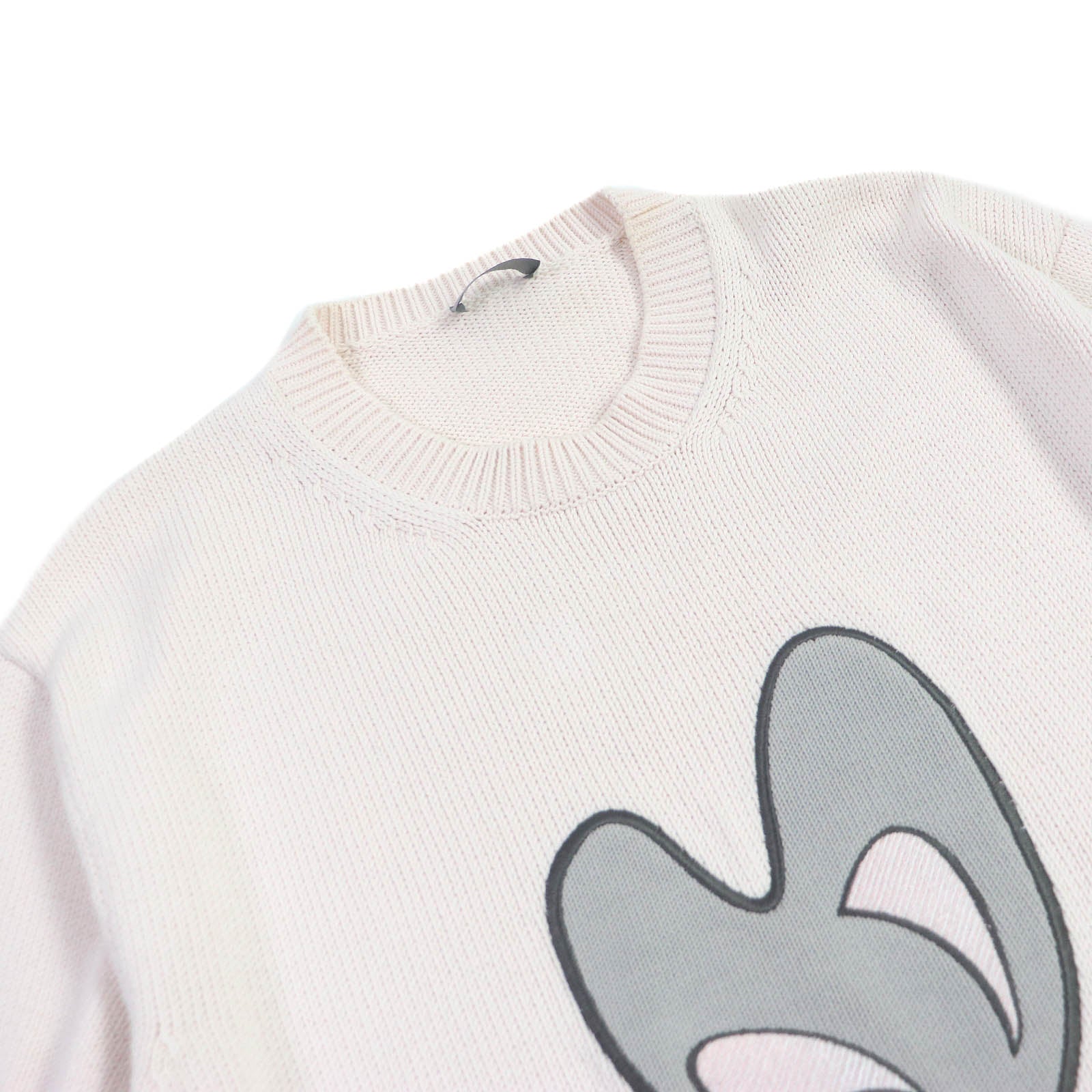 Dior Kenny Scharf Logo Embroidery Short Sleeve Knit T-Shirt