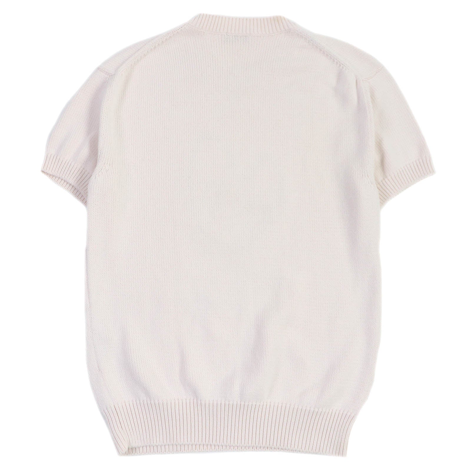 Dior Kenny Scharf Logo Embroidery Short Sleeve Knit T-Shirt